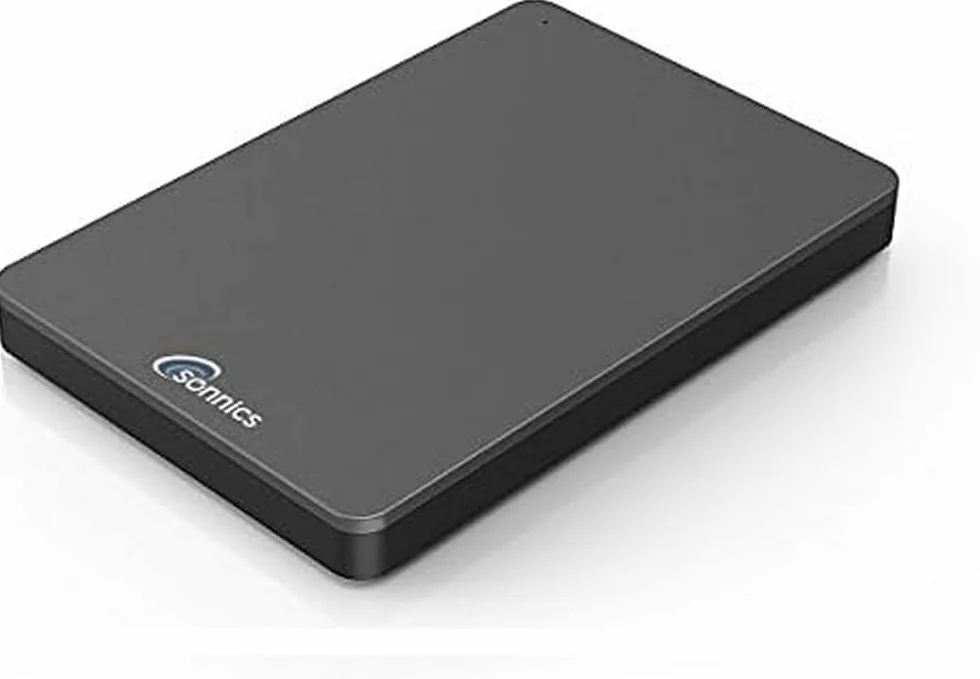 Sonnics 1TB Grigio scuro hard disk esterno portatile USB 3.0 Super velocità di trasferimento per uso con Windows PC, Apple Mac, Xbox One e PS4