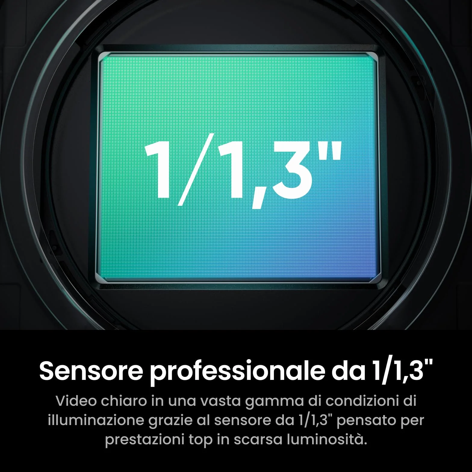 Insta360 Link 2 Pro - Webcam 4K PTZ per PC/Mac, sensore 1/1,3", bassa luminosità, tracking IA, HDR, microfoni direzionali canc. rumore, supporta Stream Deck, Zoom, Teams, Twitch per stream o riunioni