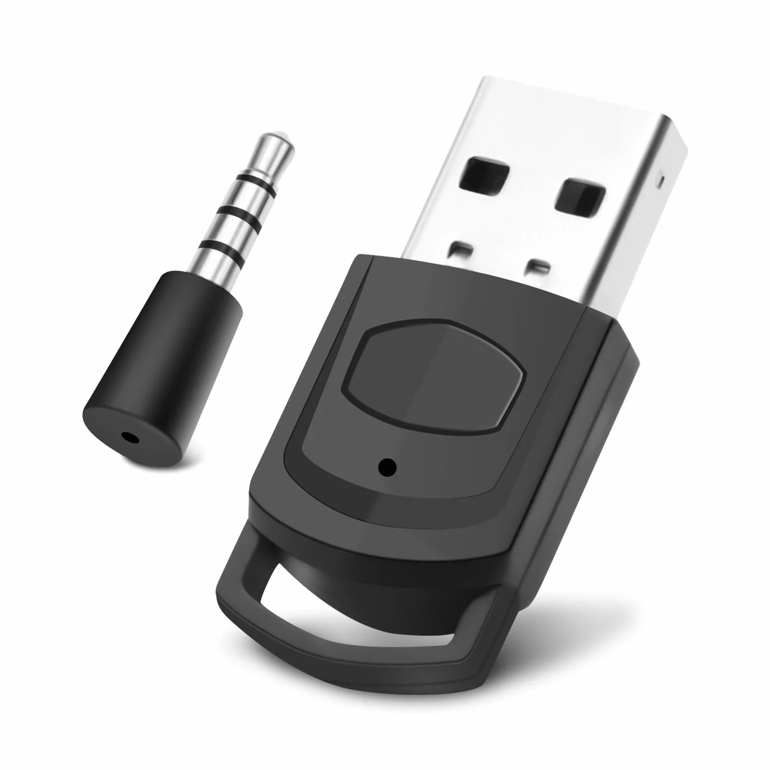 5.0 Adattatore audio Bluetooth USB per PS5/PS4/PC, Bluetooth Dongle, USB Blue Tooth Adattatore PC con mini microfono, Plug & Play