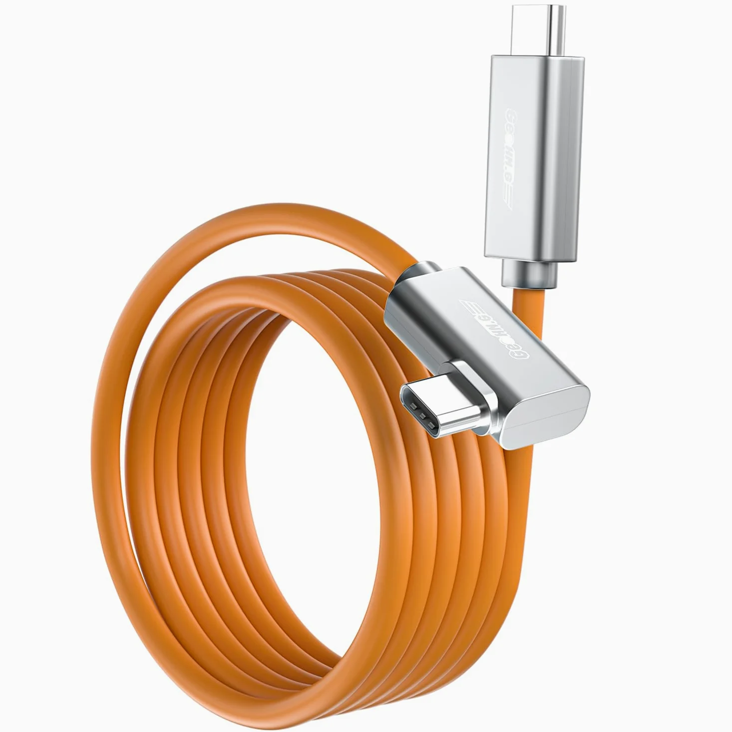 GeoHN.G Cavo USB C in fibra ottica ad angolo retto, 7,5 m
