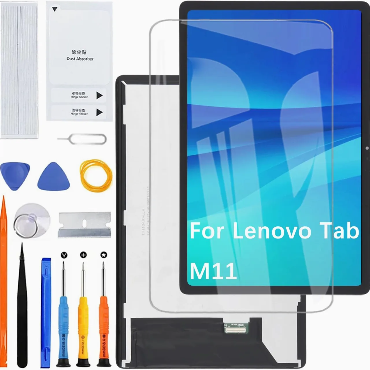 Schermo LCD di ricambio per Lenovo Tab M11 TB330FU (nero, 11 pollici)
