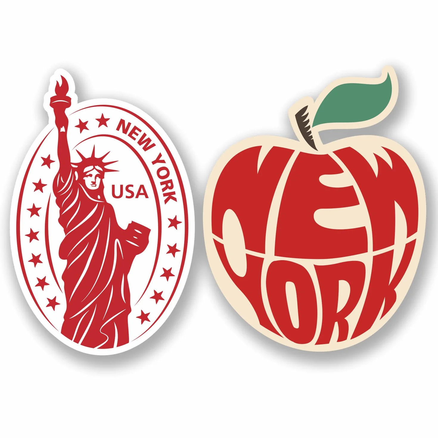 Naklejki winylowe New York USA na iPad laptop auto walizki 10 cm