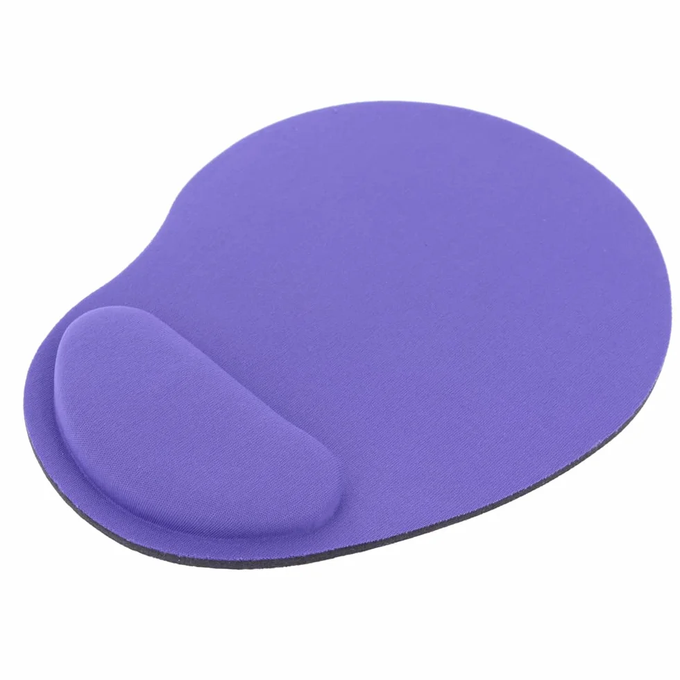 REY Tappetino per Mouse con poggiapolsi in Gel, Comodo, Computer ergonomico, Lilla