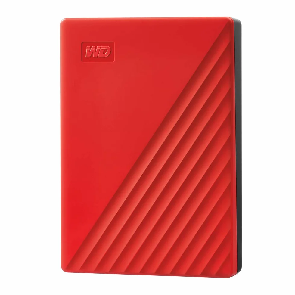 WD 4TB My Passport Hard Disk Esterno Portatile, USB 3.2 Gen 1/USB 3.0, Protezion con password, Software per la gestion e il backup, Formatto per Windows, ChromeOS and MacOS, Rosso