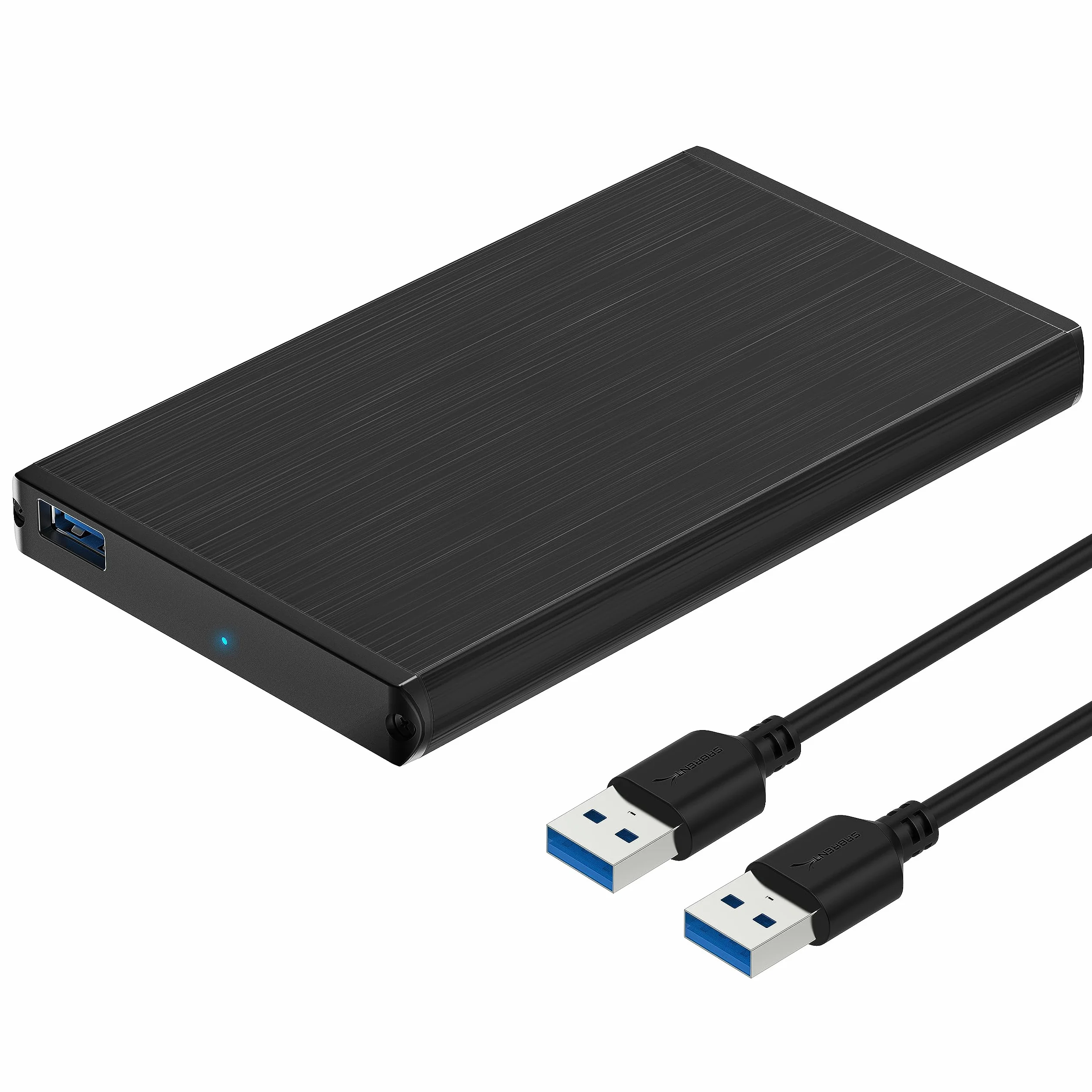 SABRENT Case SSD/HDD Hard Disk Esterno da SATA 2.5'' a USB 3.2 Gen 1, [Supporto UASP SATA III] Alluminio Nero (EC-UK30)