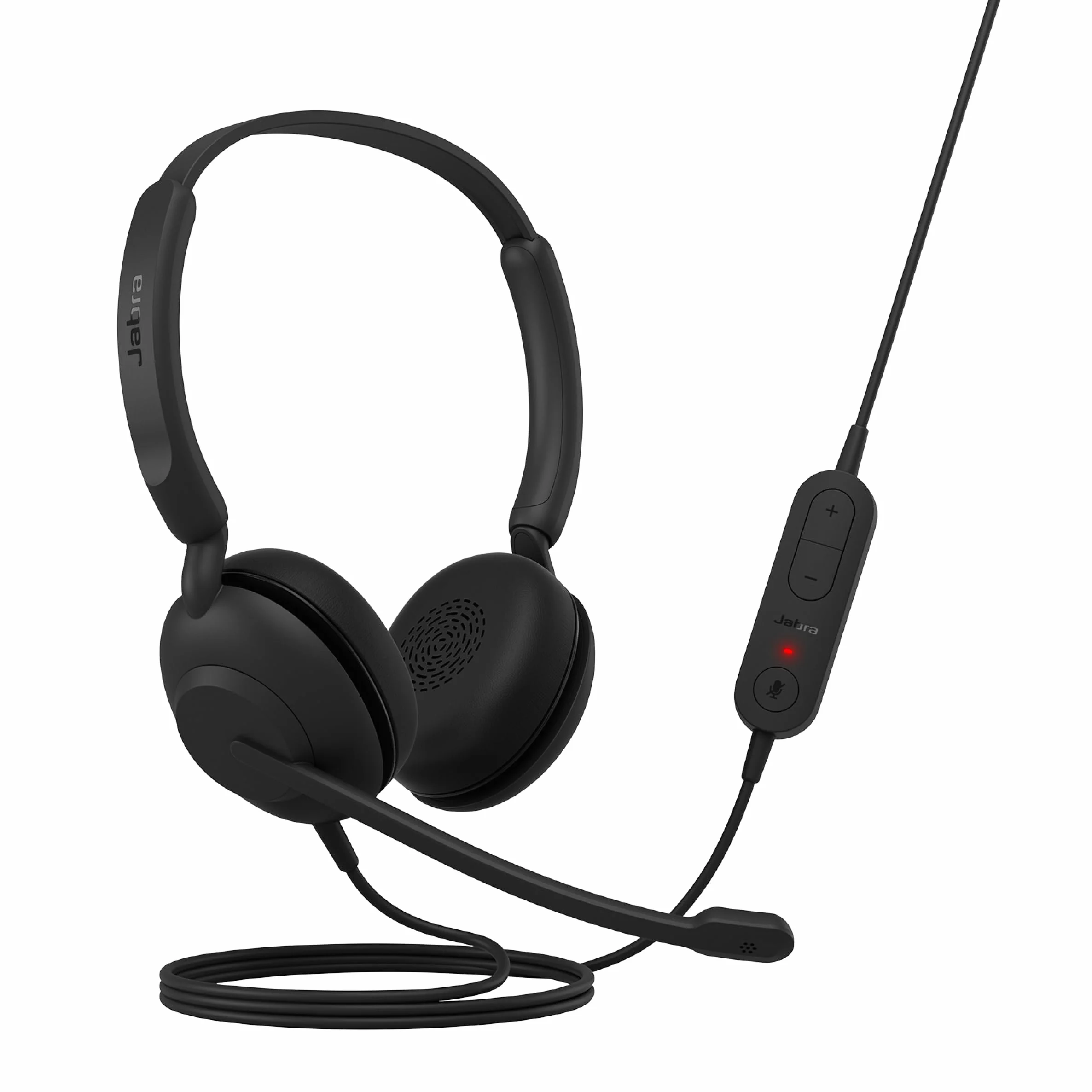 Jabra Novità Evolve 10 Cuffie - con microfono con cancellazione del rumore per PC/laptop - USB-A - Certificazione TCO - Leggere - Controlli per chiamate/volume per riunioni online - Nero