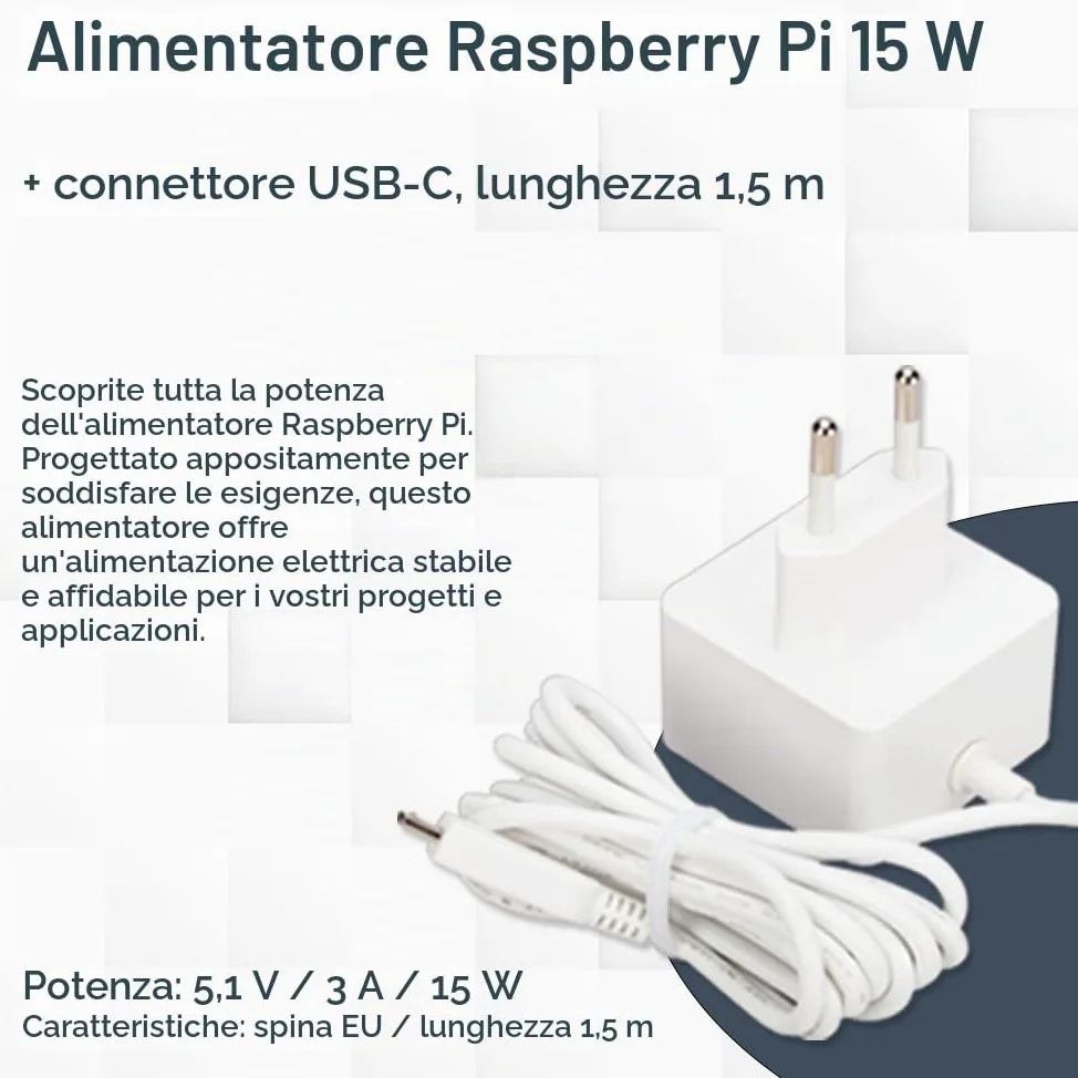 Raspberry Pi 4 8GB Starter Set | Scheda SD Ultra 64GB | Alimentatore USB-C 15W | Alloggiamento | Cavo Micro HDMI 4K | Set Dissipatore di Calore | Raspberry Pi 4 Model B 8GB RAM