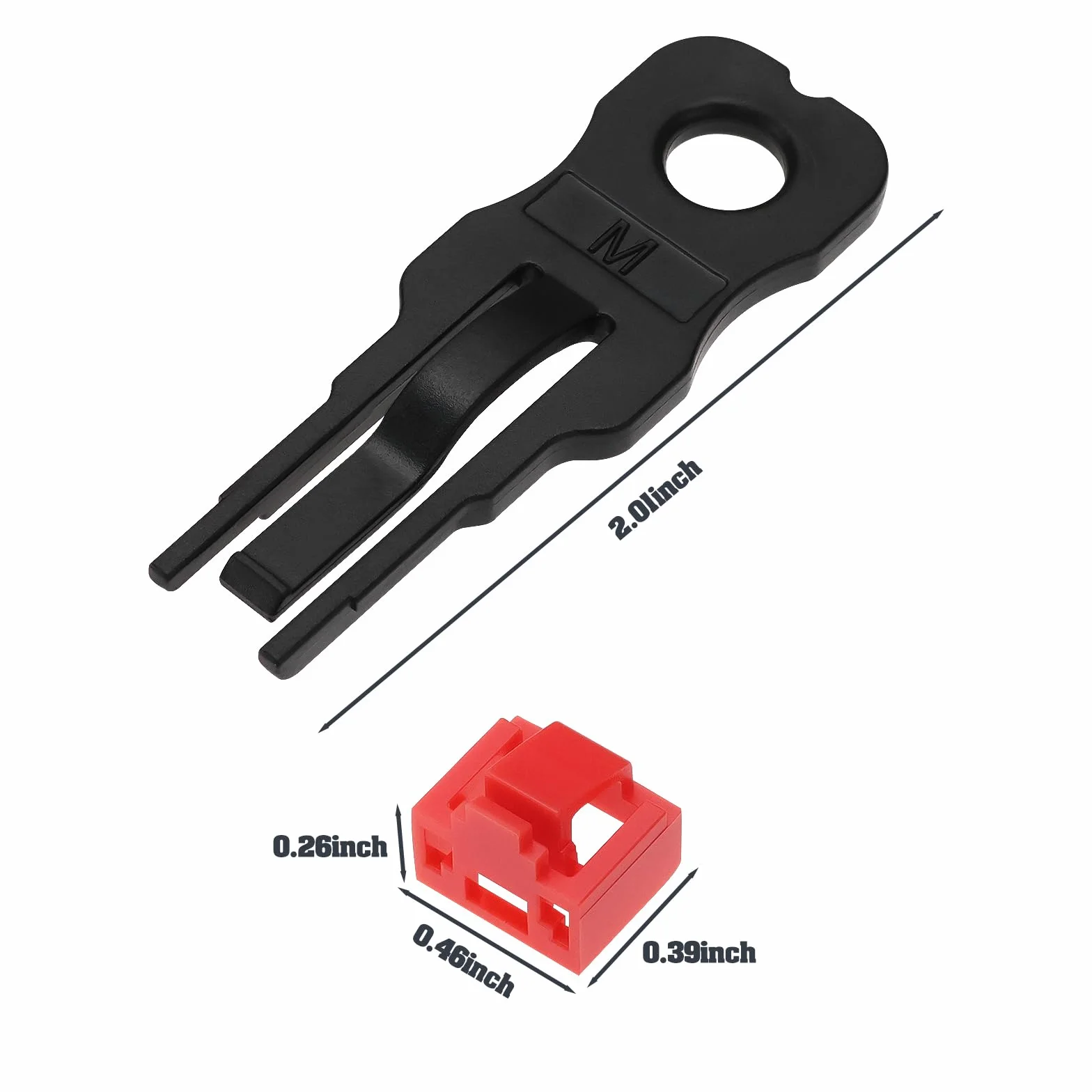 24 pezzi RJ45 Port Lock RJ45 Port/Dust Blocker RJ45 Dust Cover Cap Ethernet LAN Hub Anti Dust Cover Cap Cap Blockout Protector con 2 chiavi di rimozione, rosso