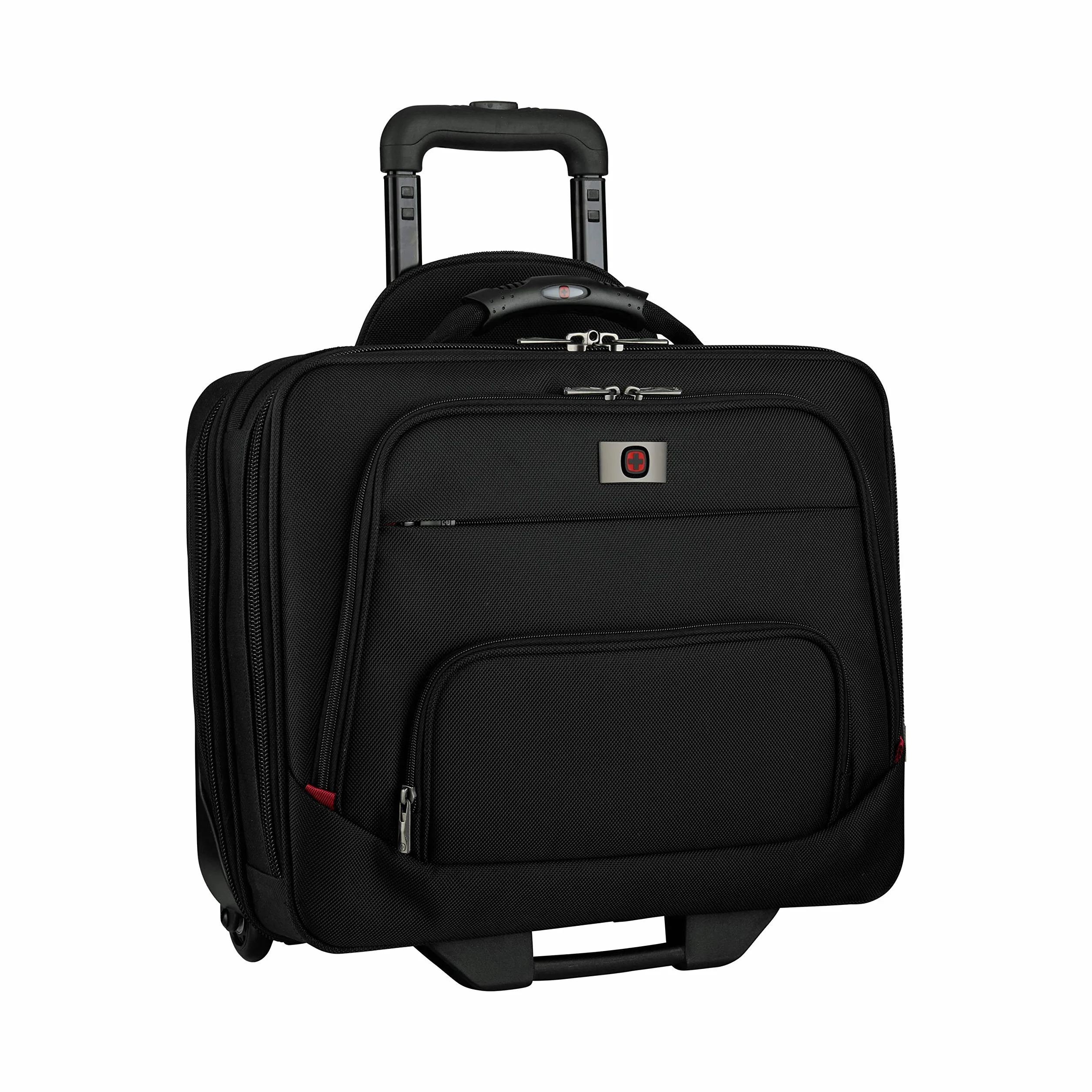 WENGER Trolley Porta PC Spheria, Notebook 16”, Tasca per Tablet fino a 10’’, Cartella con Ruote, 22 l, Uomo Donna, Ufficio Viaggi di Lavoro Università, Nero, 605978