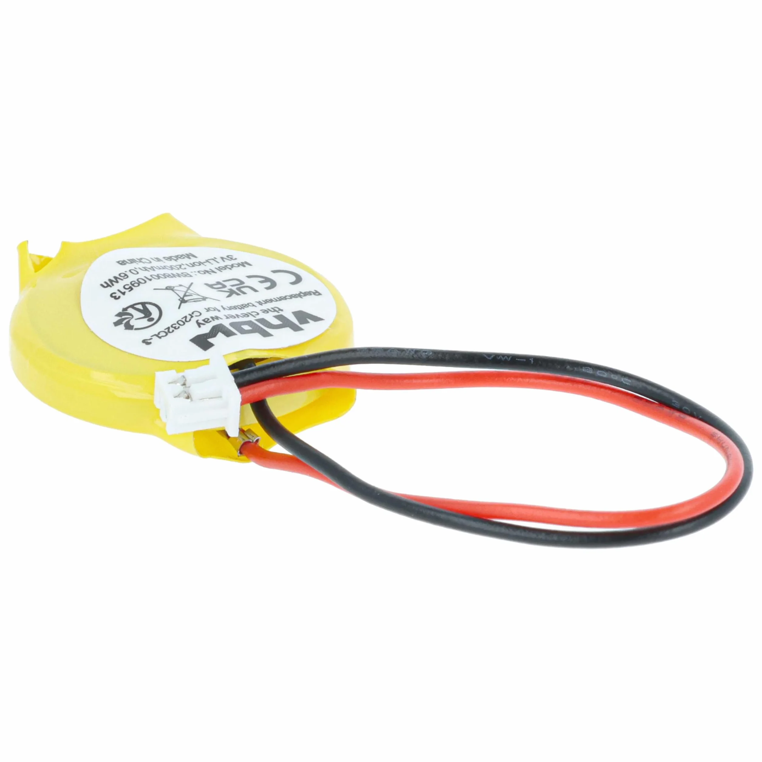 vhbw batteria bios sostituisce Lenovo 01AW186, 01AW187, 02K6572, 04W1642, 0A90099, 4W3253 per computer (200mAh, 3V, Li-Ion)