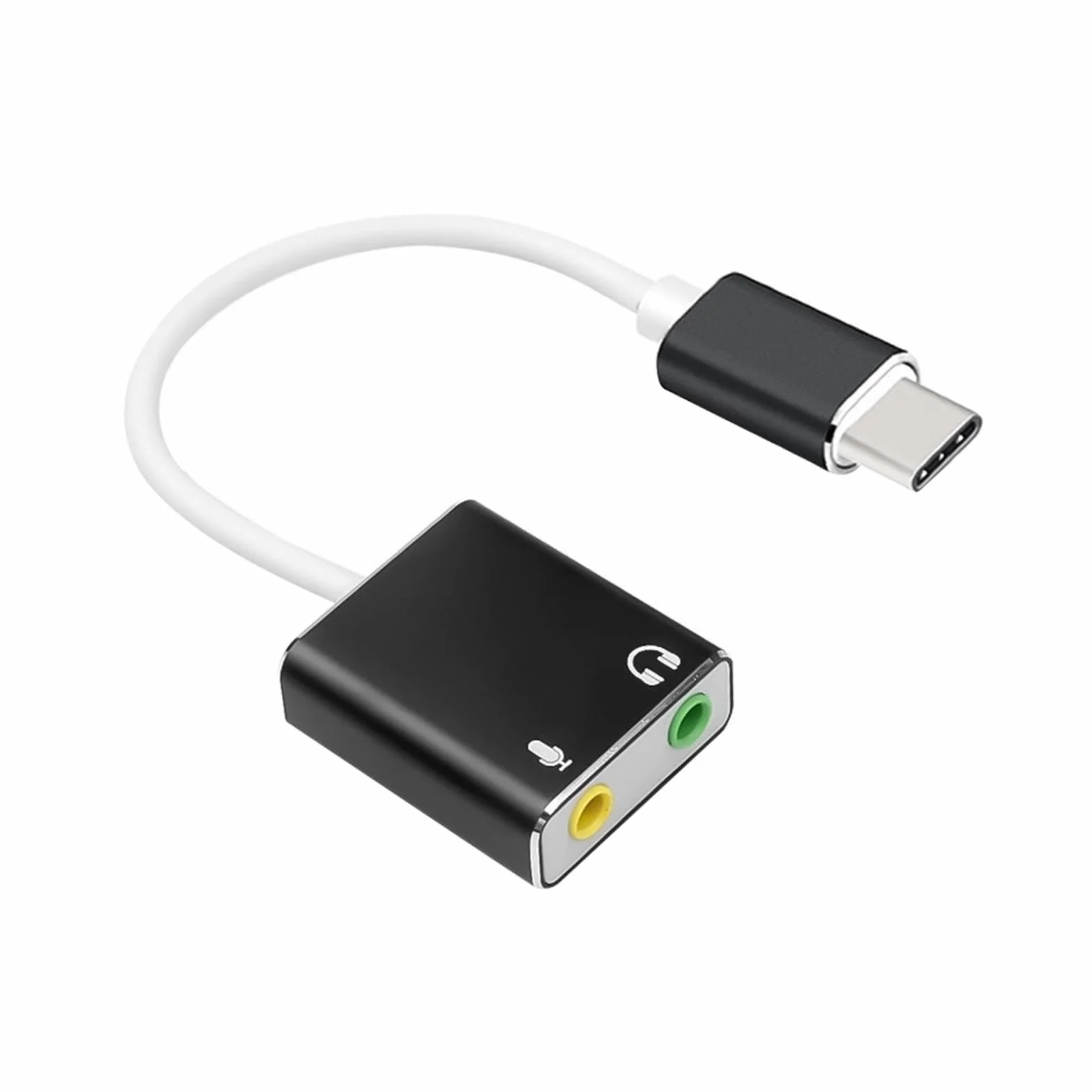 Scheda Audio Esterna USB C, Adattatore Audio USB Tipo C a Jack 3,5mm, Scheda Audio Esterna con Microfono e Cuffie, Compatibile con PC, Laptop, PS4, PS5, XBOX, Mac, Linux, Plug & Play, Senza Driver