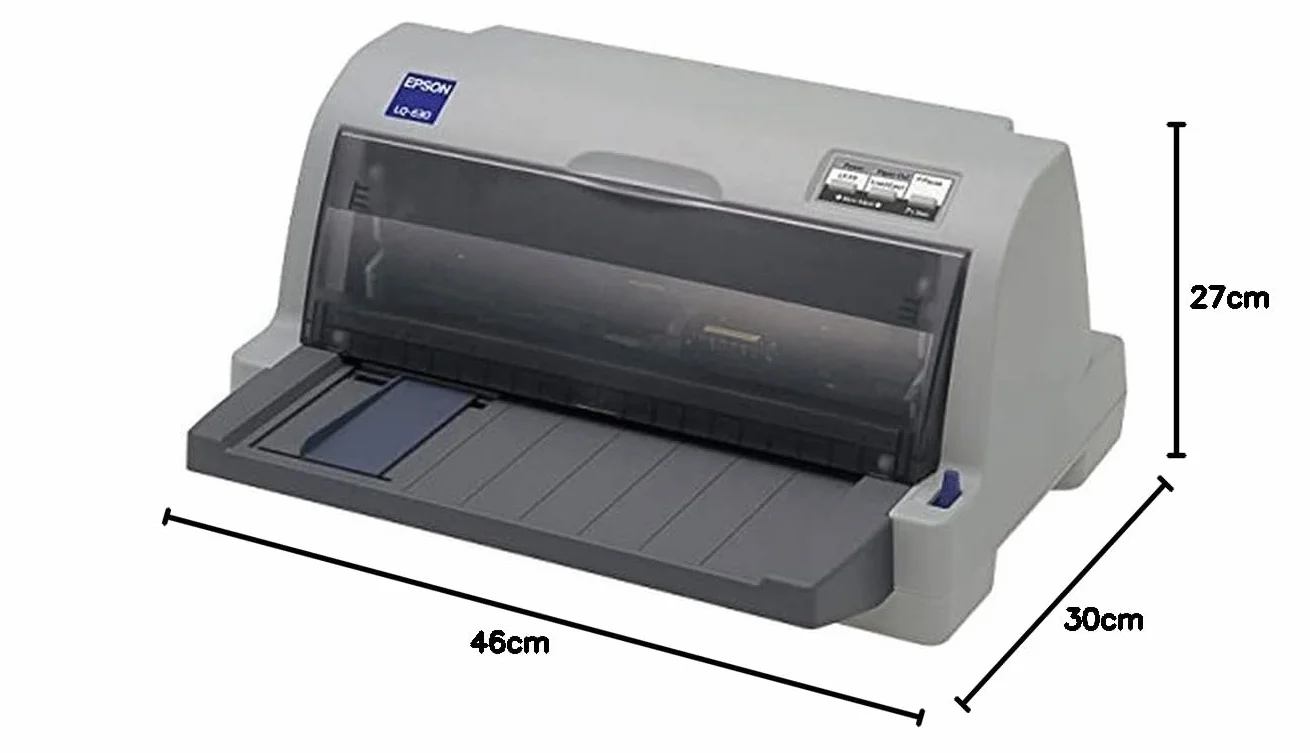 Epson LQ-630 Stampante Compatta, Bianco Ghiaccio