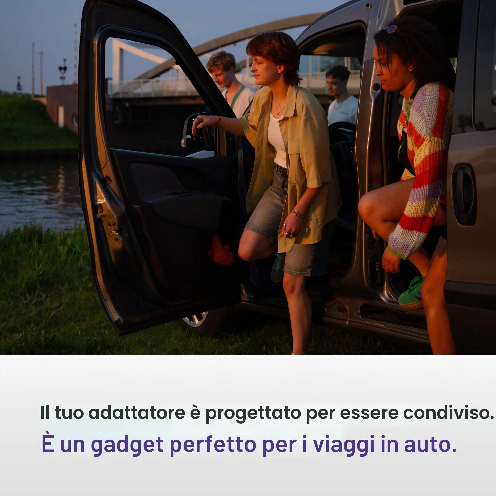 AAWireless Two+ Android Auto e Apple Carplay 2 in 1 - Connessione wireless tramite Bluetooth e WiFi - Adatto per iOS 10+ e Android 11+ - Pulsante multifunzione - Prodotto in Europa