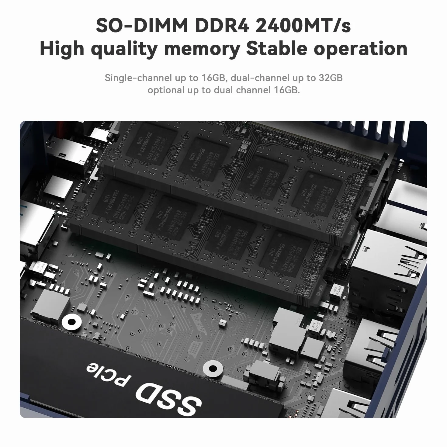 Beelink SER3 Mini PC Windows 11 Pro, AMD Ryzen 3 3200U 16GB DDR4 RAM 500GB NVMe SSD, Dual HDMI, USB3.0, WiFi 5, BT5.0, 1000M LAN