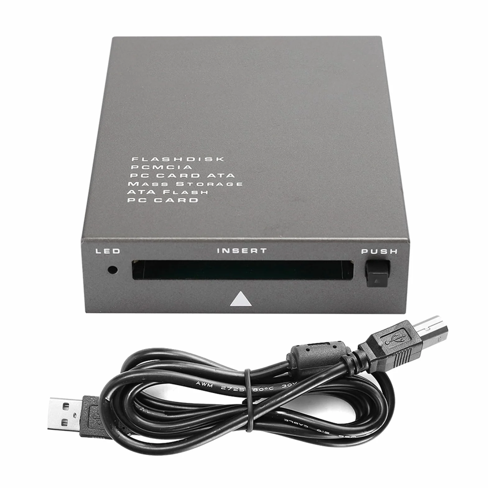 Dioche Lettore di Schede RUSB2.0 "pcmcia" - Adattatore per Schede di Memoria Plug and Play Ad Alta velocità per PC - Supporta capacità da 20 MB a 20 GB