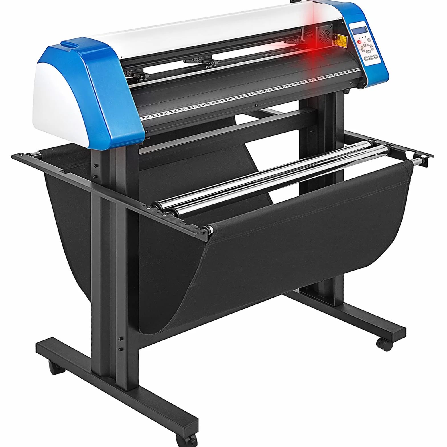 VEVOR Taglierina per Vinile da 870 mm Taglierina per Stampante per Vinile Fai da Te Semiautomatica, Taglio di Segnaletica con Posizionamento Manuale con Software Signmaster su Supporto da Pavimento
