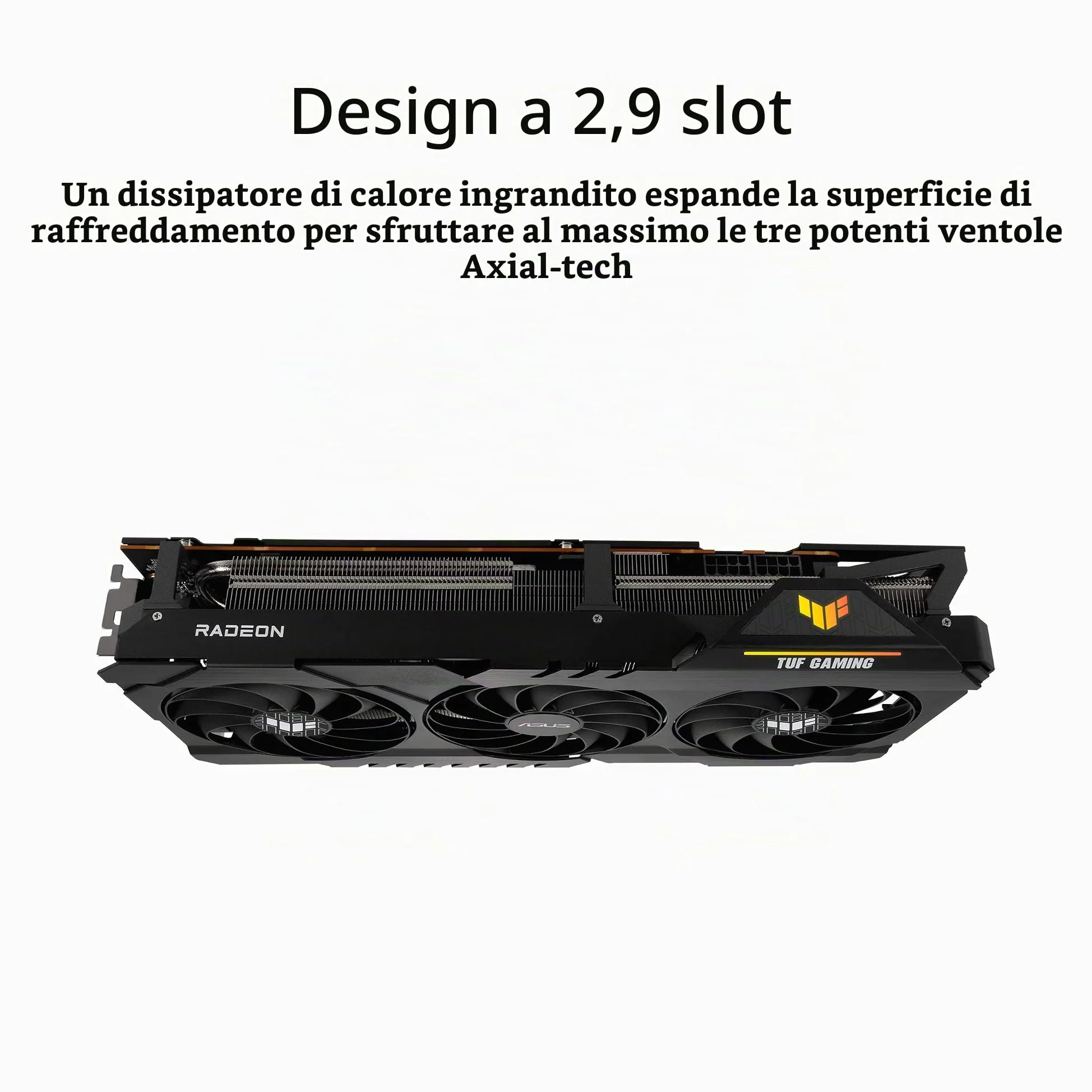 ASUS TUF Gaming AMD Radeon RX 6700 XT OC Edition Scheda Grafica, AMD RDNA 2, PCIe 4.0, 12GB GDDR6, HDMI 2.1, DisplayPort 1.4a, Ventole Axial Tech e Doppi Cuscinetti a Sfera, GPU Tweak II, Nero