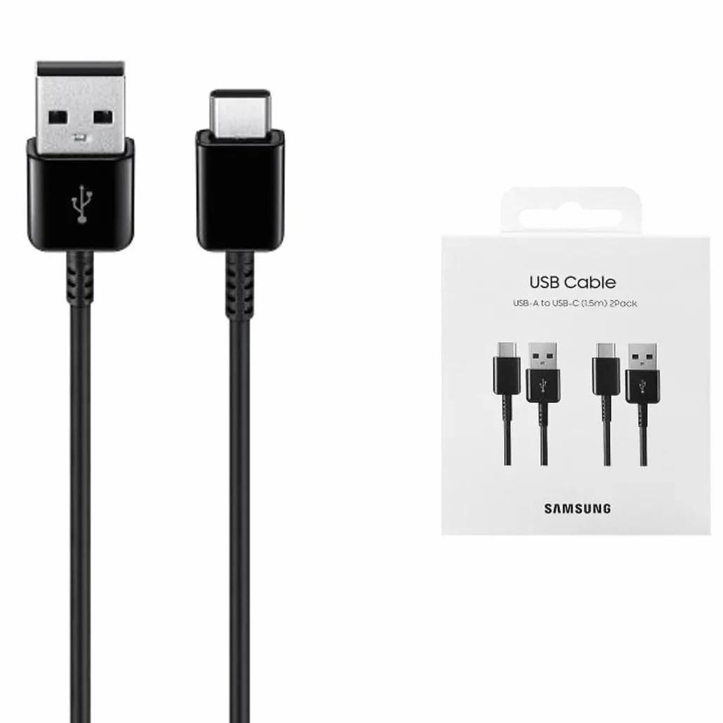 SAMSUNG Kabel USB-A na USB-C 150cm Multipack 2 Czarny