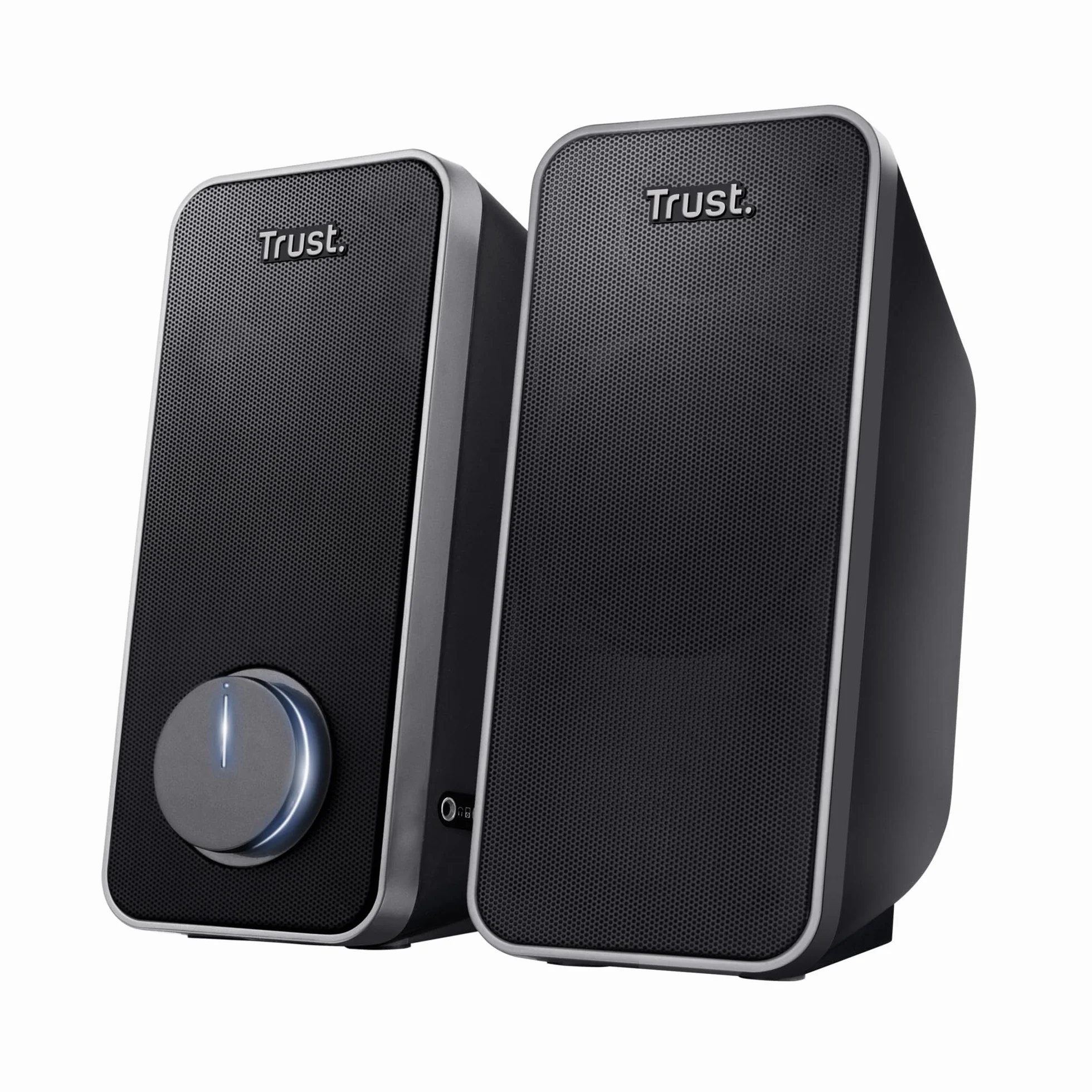 Trust arys standard Casse PC 2.0 Set Altoparlanti Stereo, 28 W, Alimentazione USB, Jack AUX 3.5 mm, Casse per PC Fisso, Altoparlante per Computer, Portatile, Tablet, Smartphone - Nero