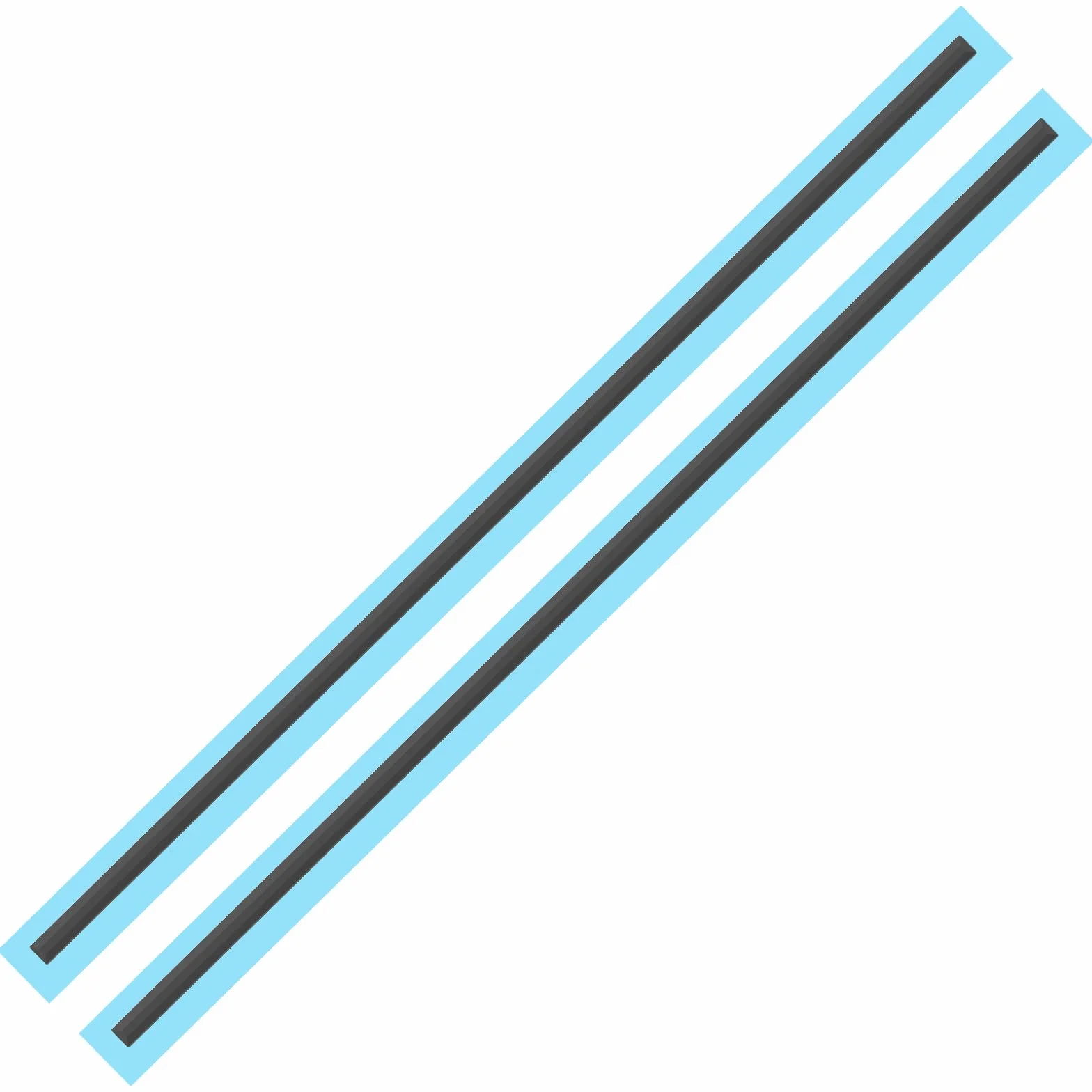 SG Store Set di 2 strisce di piedini per paraurti antiscivolo di ricambio compatibili con HP Envy X360 15-DR Envy X360 15-DS Strisce di piedini in gomma 315 x 6 x 2 mm