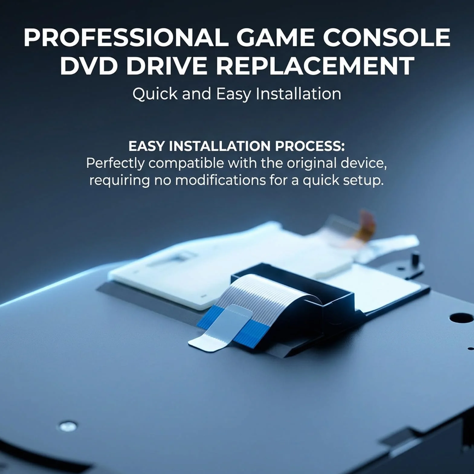 PS3 Slim 3000 DVD Drive, 450EAA Sostituzione DVD Assemblaggio DVD per console di gioco, parte di riparazione essenziale.