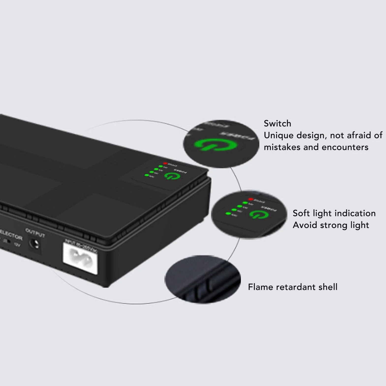 Batteria di Backup UPS 20000 MAh con Protezione Sovraccarico Design Compatto per Router, Modem, Telecamera di Sicurezza, Alimentazione Ininterrotta per Dispositivi (Plug