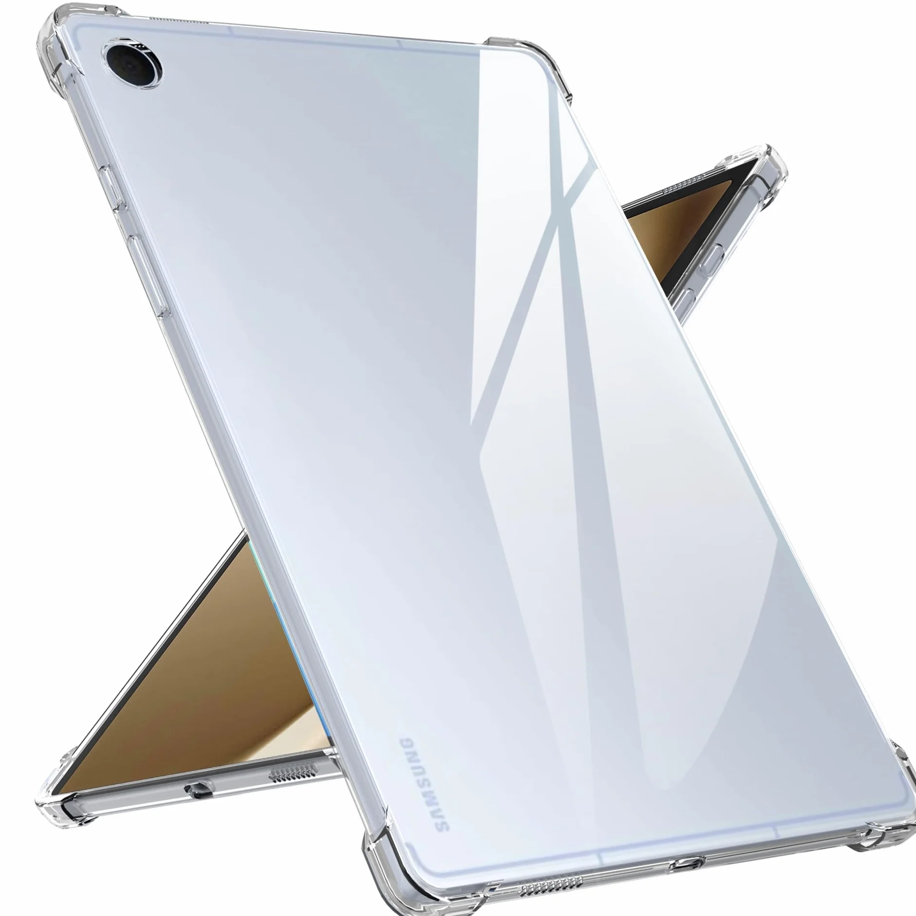Custodia Cover per Samsung Galaxy Tab A11 Plus 11 Pellici, Protezione Avanzata per Airbag, Flessibile in Silicone TPU, Antiurto Antigraffio, Sottile Cover per Samsung Tab A11+, Trasparente