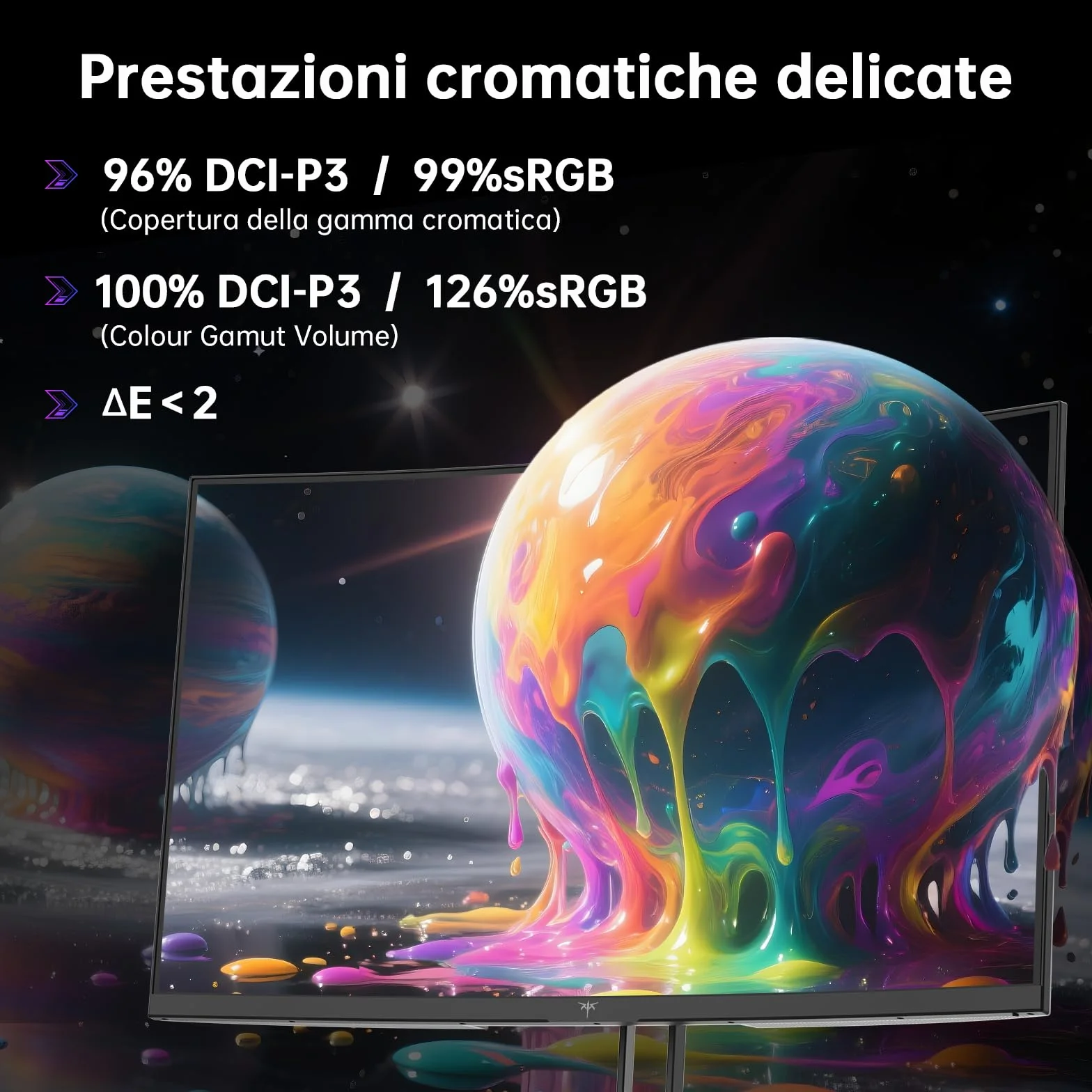 KTC Monitor Gaming Curvo 32 Pollici QHD 185Hz 1ms HVA 1500R 96% DCI-P3 HDR10 VESA 100×100mm H32S5