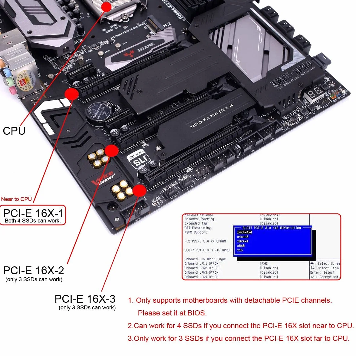 Cablecc 4 schede RAID NVME M.2 AHCI a PCIE Express 3.0 Gen3 X16 VROC Raid0 Hyper Adapter