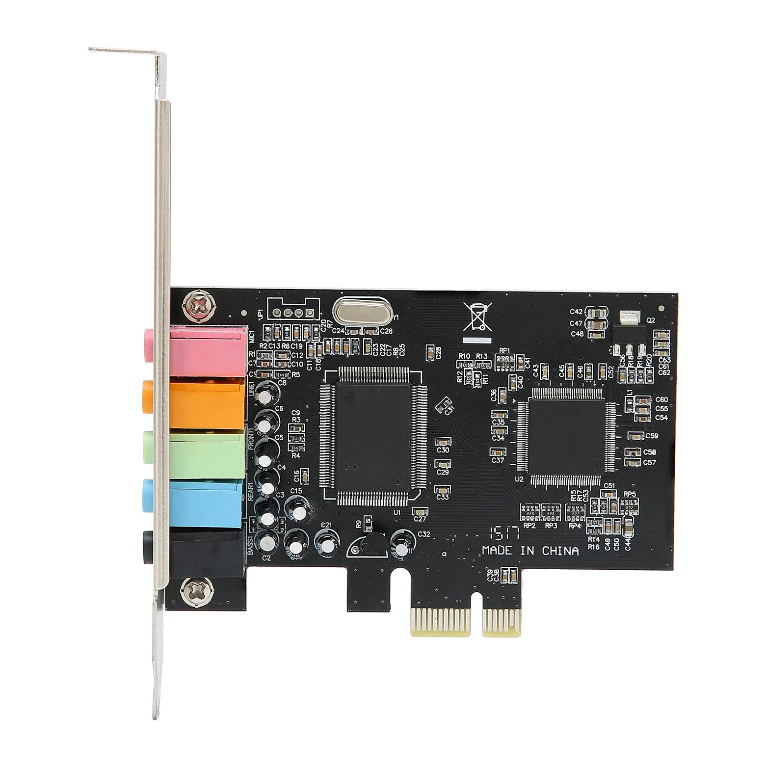 Scheda Audio Stereo PCI E 5.1, Scheda Audio da Gioco a 6 Canali, Scheda Audio Interna per 7/Vista/XP 32/64 Bit, Compatibile con Effetti Audio DirectSound 3D Ed EAX