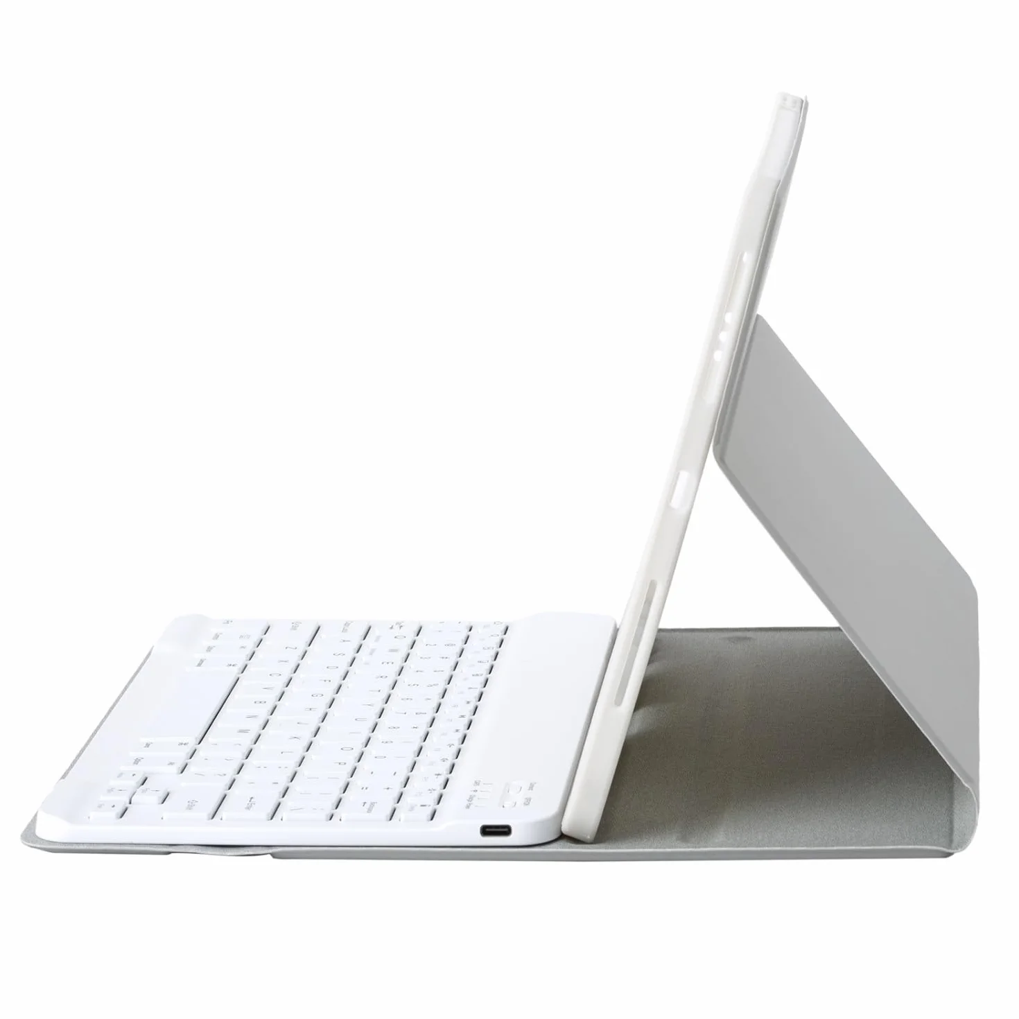 Custodia con tastiera per Samsung Galaxy Tab A11+/A9 Plus 11" Tablet Cover tastiera magnetica rimovibile QWERTY per Tab A11+,grigio