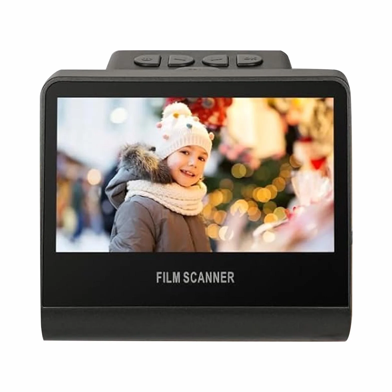 Scanner per Diapositive e Negativi 22 MP con Schermo LCD da 5 Pollici e Memoria Interna da 16 GB per Convertire Vecchie Foto in JPEG