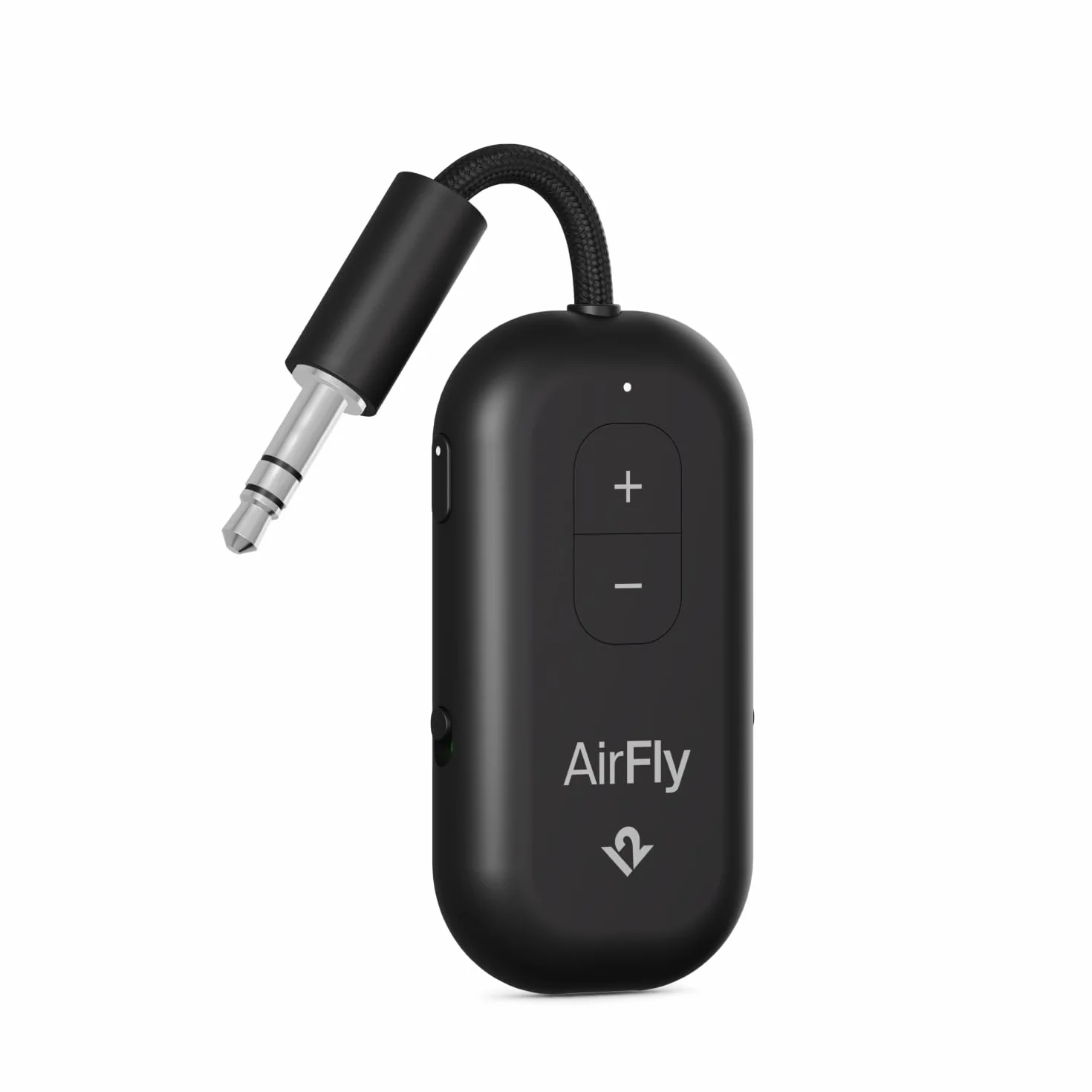 AirFly Pro 2 - Adattatore Bluetooth per aereo, coppia 2 AirPods o cuffie wireless - Trasmettitore e ricevitore Bluetooth AUX da 3,5 mm per auto, barche, tapis roulant, TV, accessori essenziali da