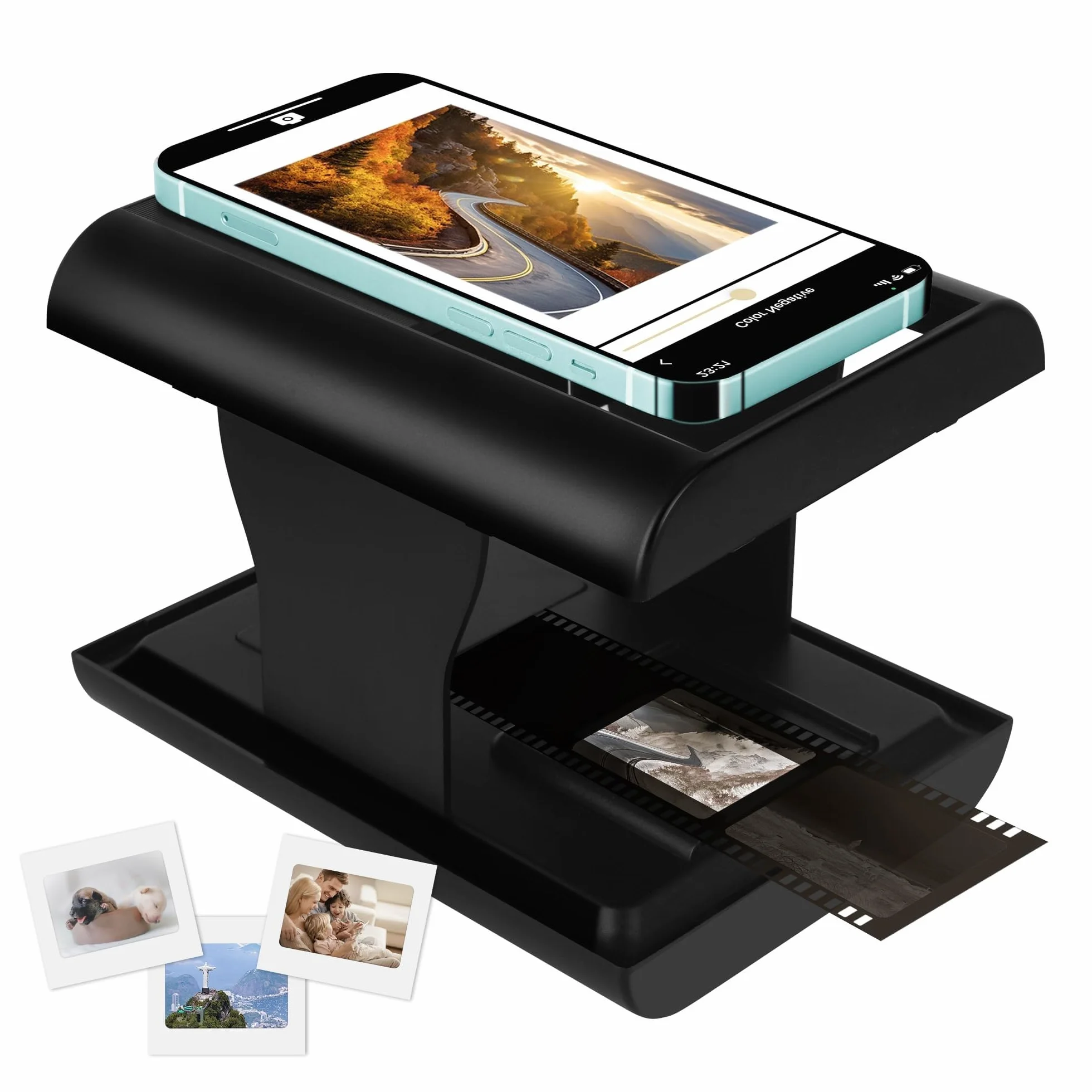 Scanner Diapositive e Negativi Portatile Pieghevole per Pellicole 35mm con LED