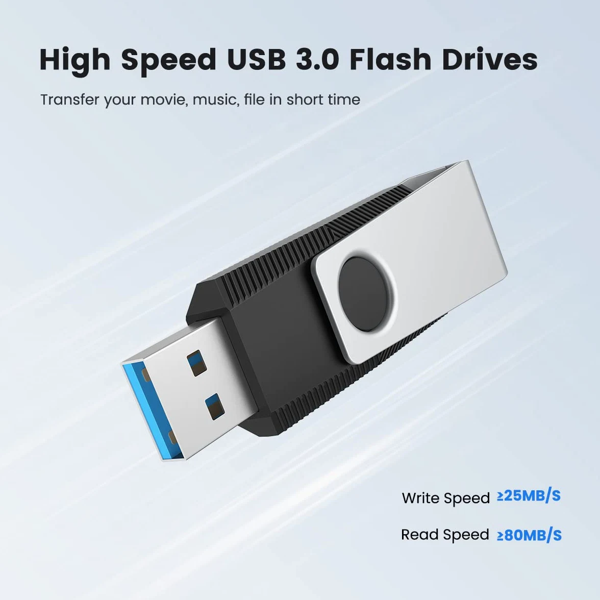 Aiibe Chiavetta USB 3.0 da 128 GB, 128 GB, chiavetta USB 3.0, unità da 128 GB, chiavetta da 128 GB, unità USB da 128 GB, confezione multipla (128 G, 5 colori misti: nero, rosso, ciano, verde, viola)