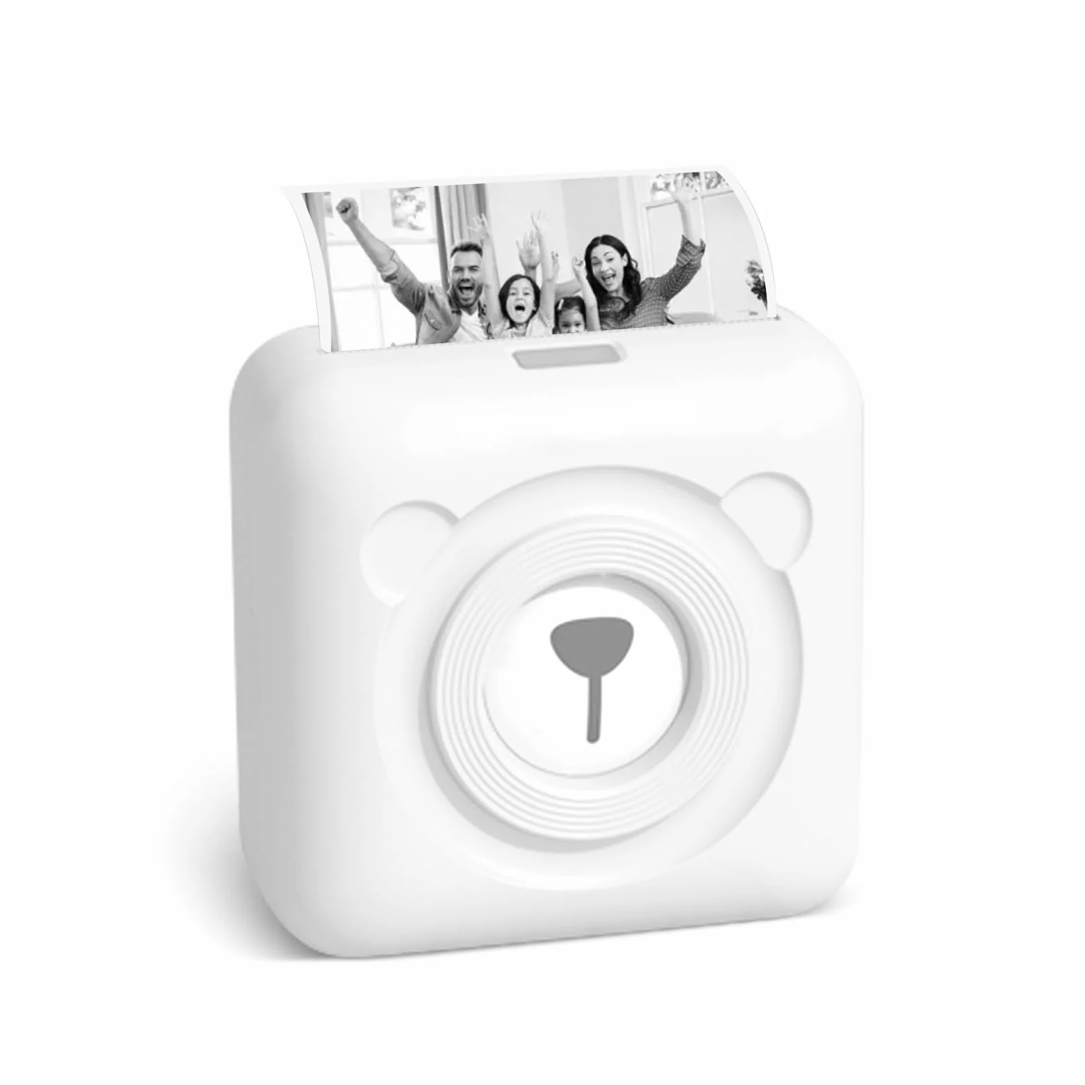 Stampante Termico Bluetooth Portatile, Stampante Etichette Adesive con Ricarica USB, per Appunti di Studio, Foto