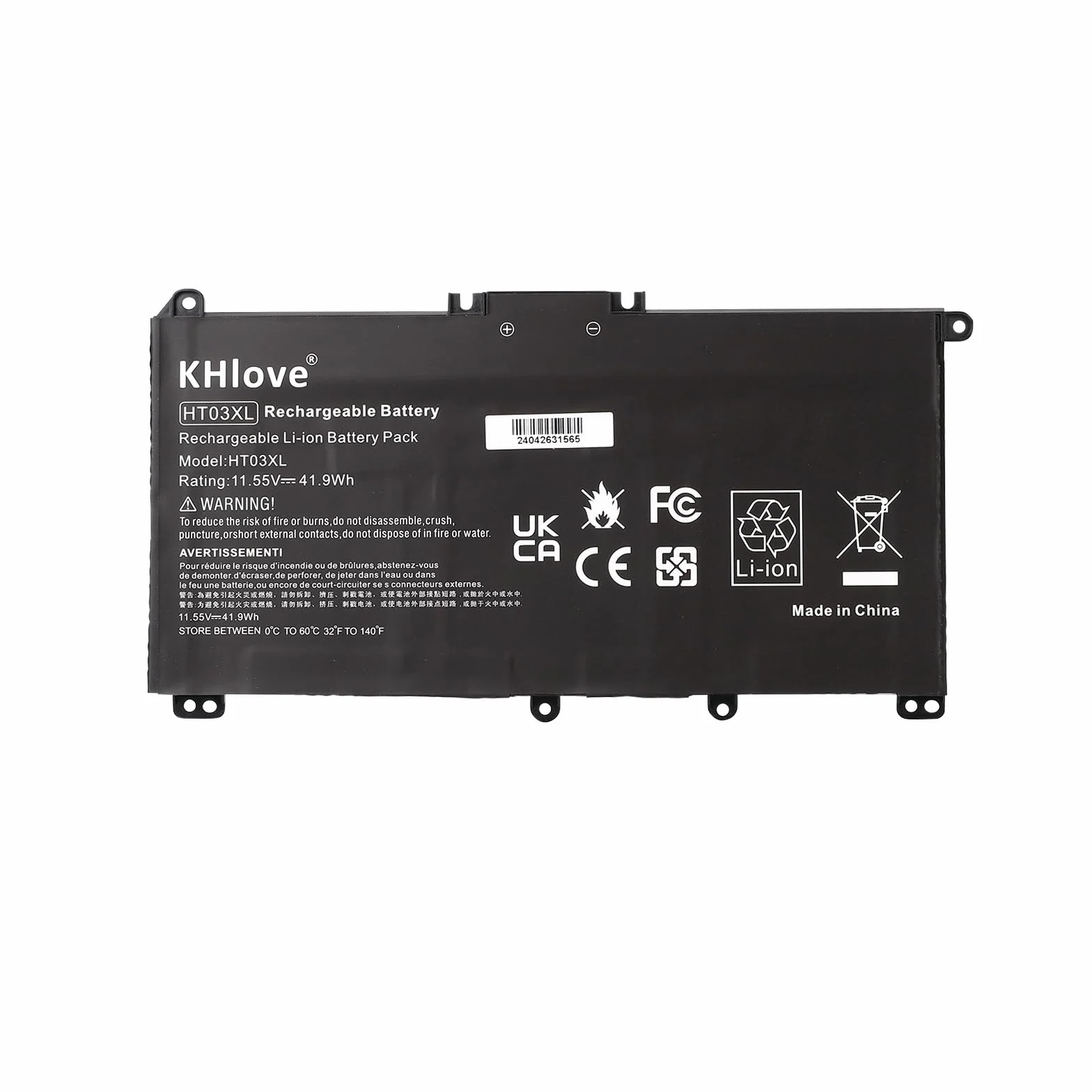 HT03XL L11119-855 Laptop Batteria per HP Pavilion 14-CD 14-CE 14-CF 14-CK 14-cm 14Q-CS 14Q-CY 14S-CF 14S-CR 15-CS 15-DA 15-DB 15-DW 15G-DR 17-by 17-CA L11421-542 L11421-2C2 HSTNN-LB8M DB8R