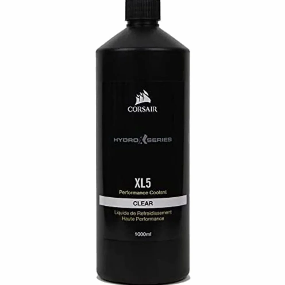 Corsair Hydro X Serie, XL5 Performance Liquido Refrigerante, 1L (Colore Traslucido Vibrante, Refrigerante dalle Elevate Prestazioni, Innovativi Inibitori Anticorrosione e Antibatterici) Chiaro