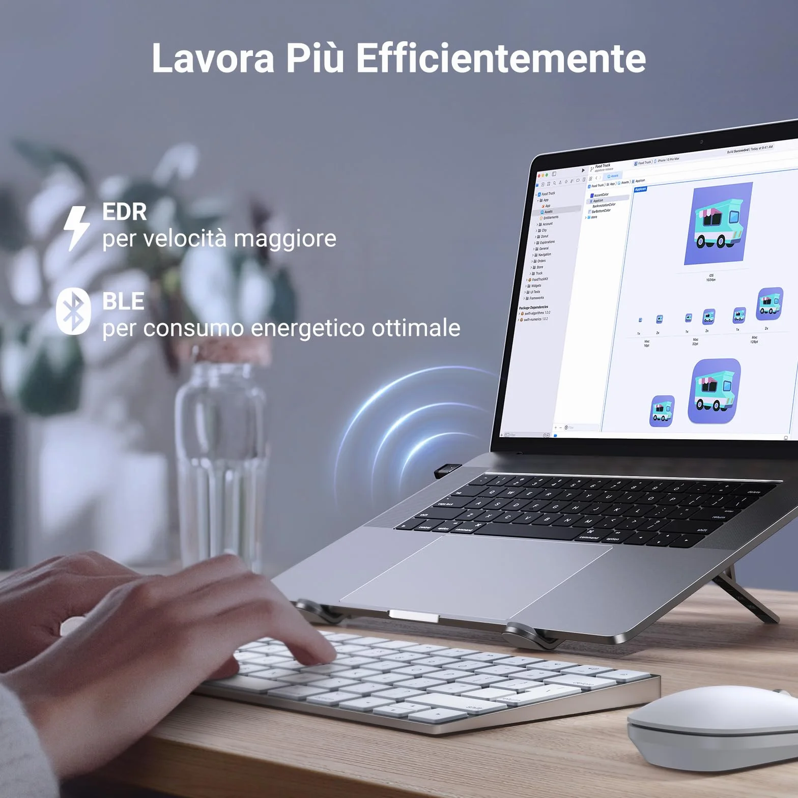 UGREEN BT6.0 Adattatore Bluetooth 6.0 USB Chiavetta Bluetooth per PC Windows 11 10 8.1 con Controller di PS5 PS4 Telefono Cuffie Auricolare Tastiera Mouse