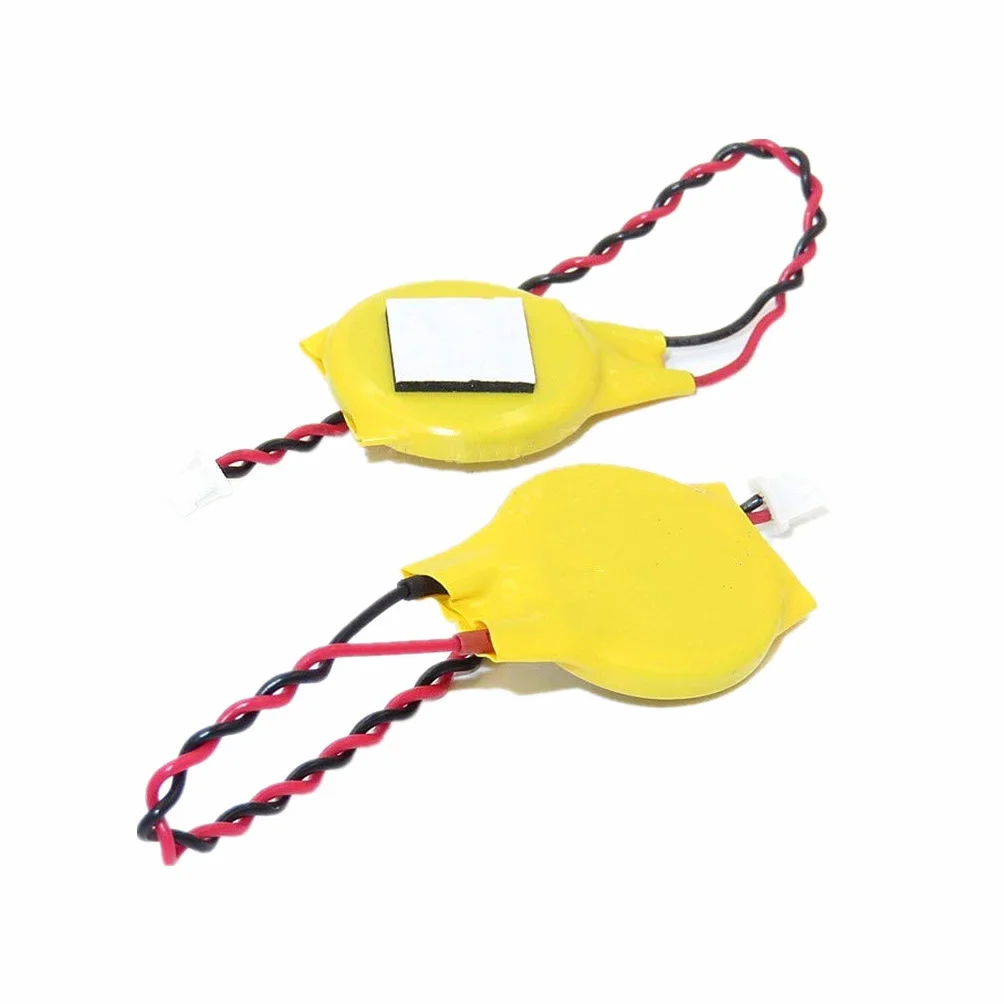 JIACUO 10 Pezzi CR2032 2032 Cavo Batteria 2 Pin -Laptop Scheda Madre BIOS CMOS Batteria con Filo Smontare la Batteria 230 mAh