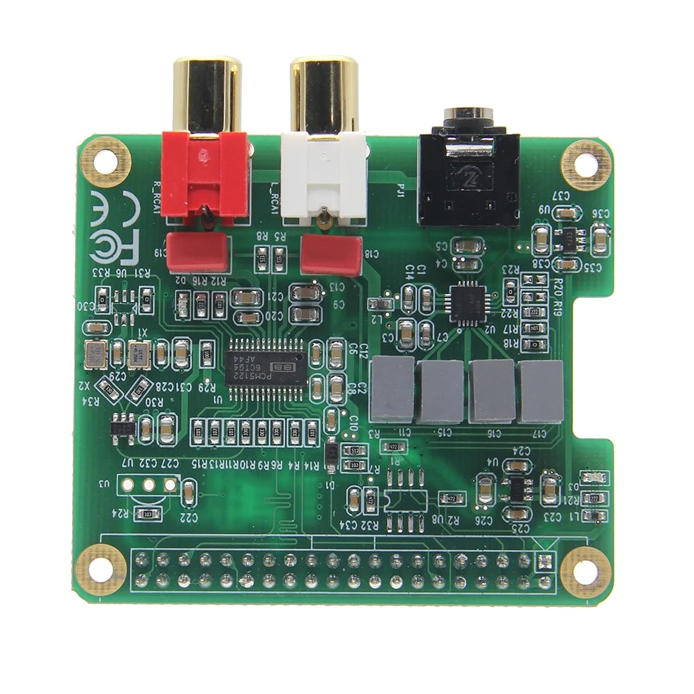 Rpi-Hifi-Dac Pcm5122 Scheda Di Espansione Scheda Audio Hifi Dac Per Raspberry Pi 3 Modello B / 2B / B +