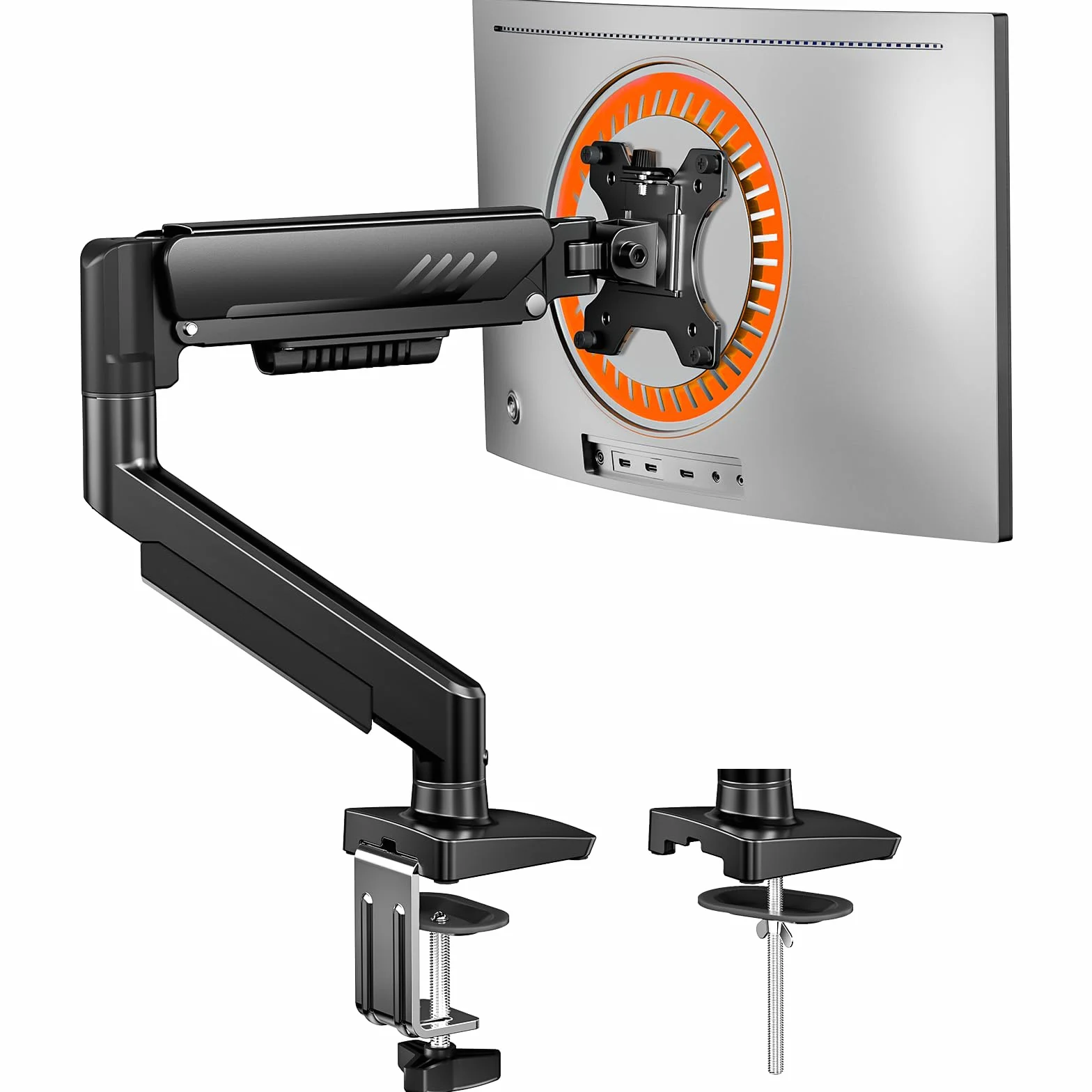 ErGear Supporto Monitor 13-34 Pollici Braccio Scrivania Installazione Rapida 9kg Gestione Cavi VESA 75 100 mm