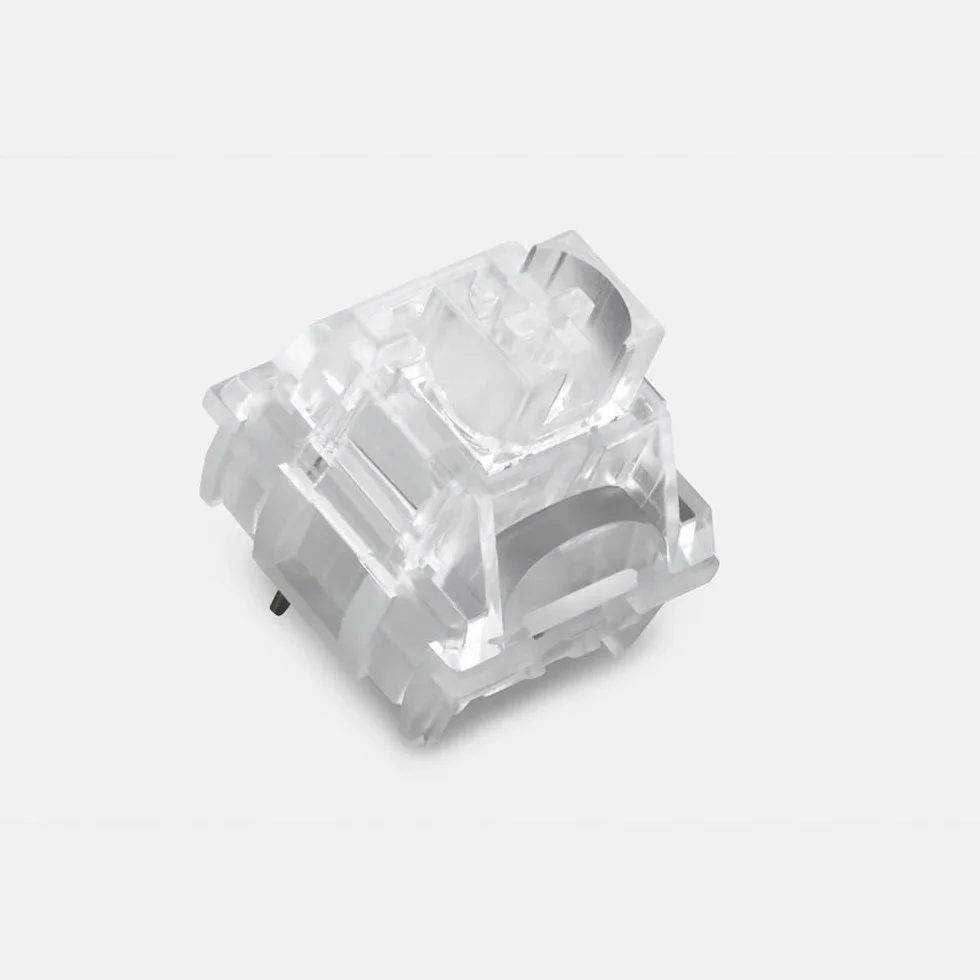 TTC Frozen Silent V2 Switch, Interruttore Per Tastiera Meccanica Lineare Silenziosa Prelubrificata RGB Trasparente(90PCS)