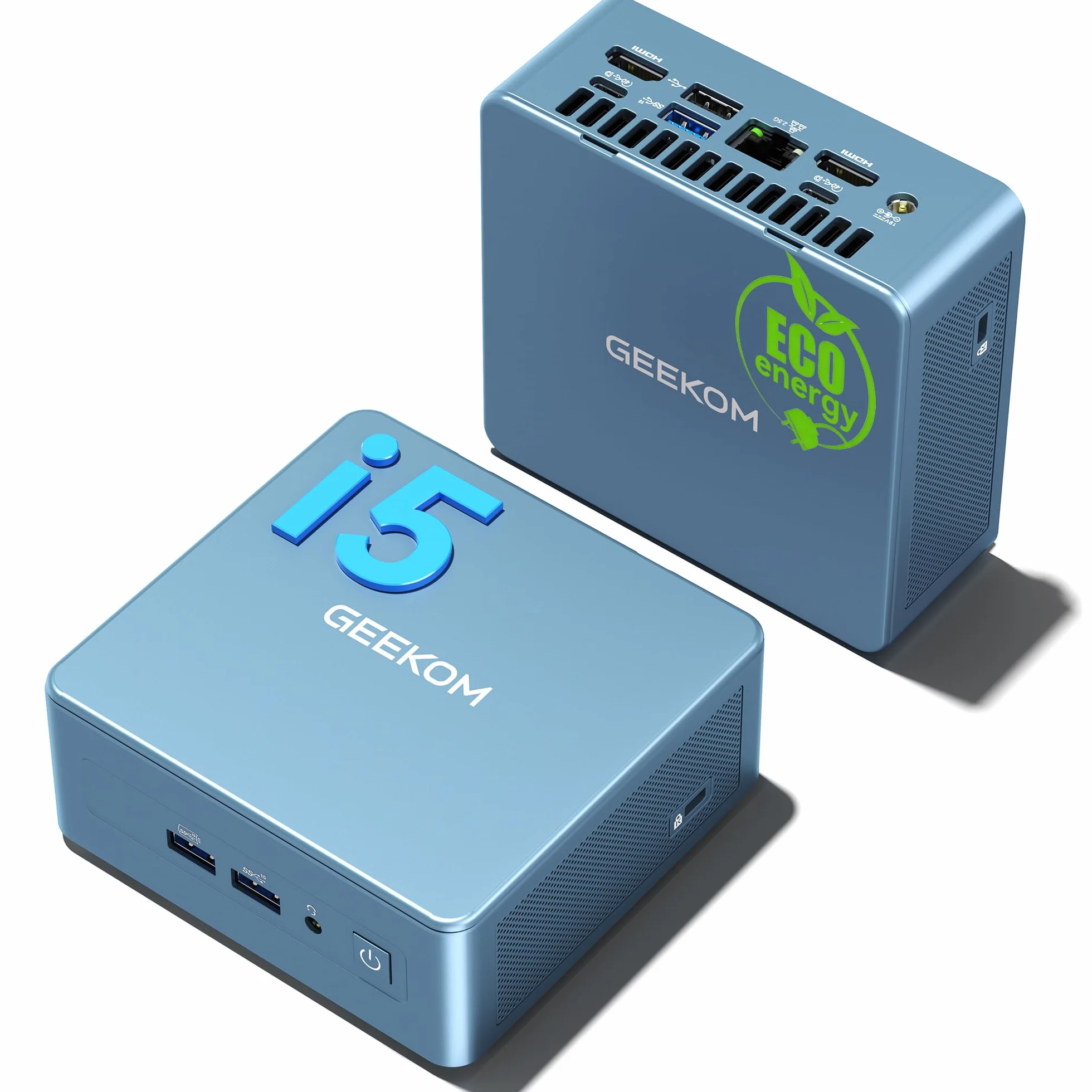 GEEKOM IT12 Mini PC Intel i5-12450H 16GB DDR4 512GB SSD Windows 11 Pro 2.5G LAN Wi-Fi 6E USB4 8K