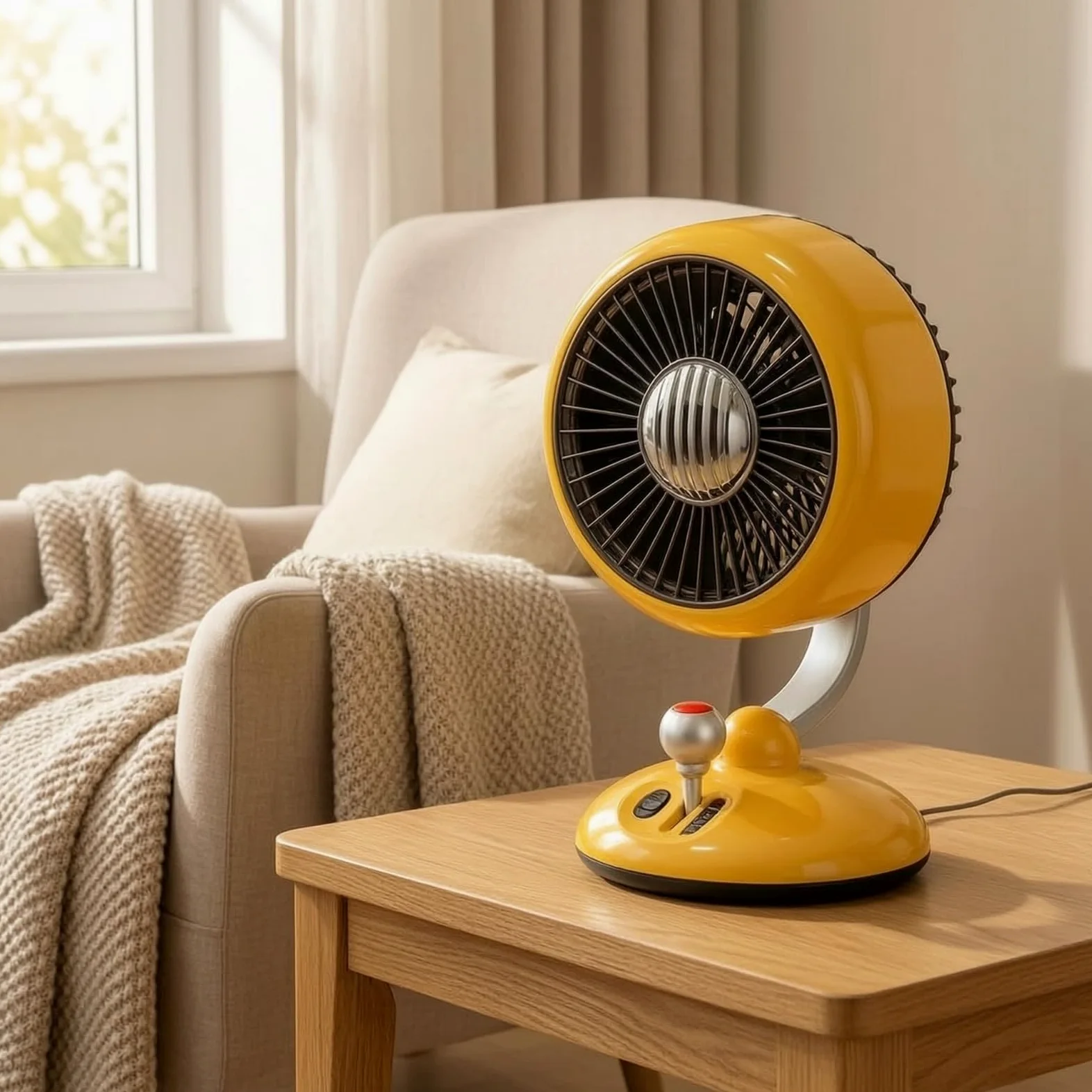 Ventilatore USB da Scrivania Ventilatore da Tavolo Silenzioso Portatile Ricaricabile con Griglia Arrotondata Regolazione Velocità a Materiale Plastica Adatto per Lavoro Casa Riposo, Rosso