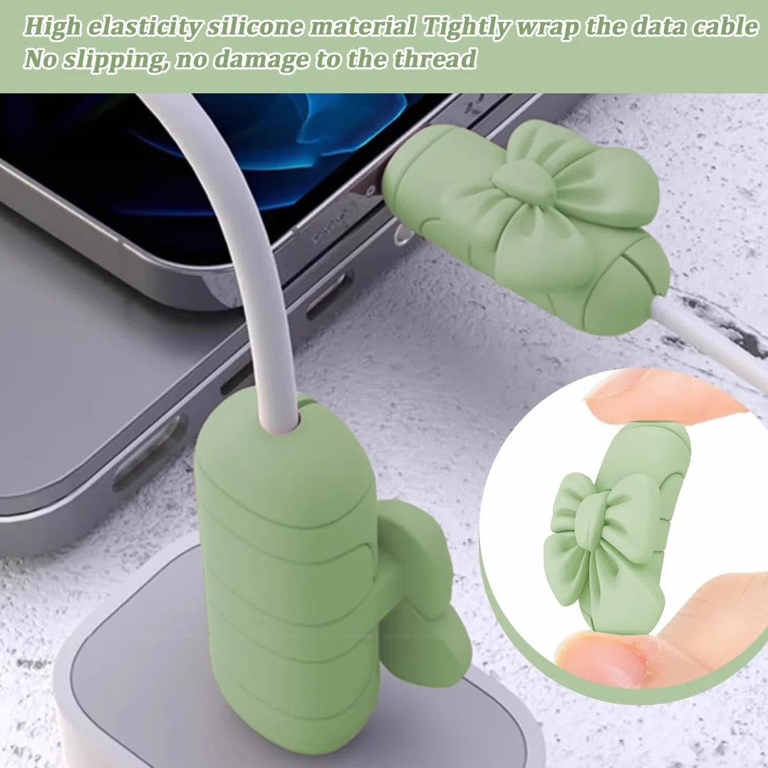 Salvacavi per Caricabatterie, 2 Paia Cable Protector,Copertura Protettiva per Cavi, Salvacavo per Caricabatterie