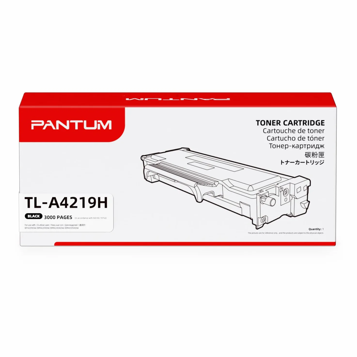 PANTUM TL-A4219H Originale Cartuccia Toner Nero per Stampante Laser BP4209DW BM4209DW BM4249ADW BM4309DW, Capacità fino a 3.000 pagine, (Nero, 1-Pack)