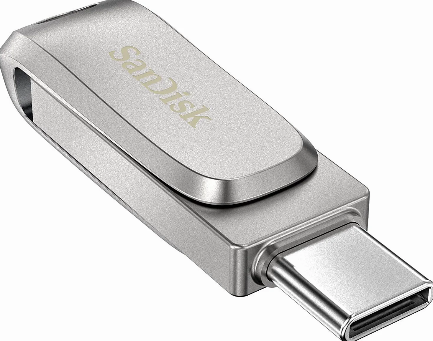 SanDisk Ultra Dual Drive Luxe USB Type-C and Type-A 1TB, up to 150MB/s, USB 3.1 Gen 1, All Metal, 2-in-1 Device