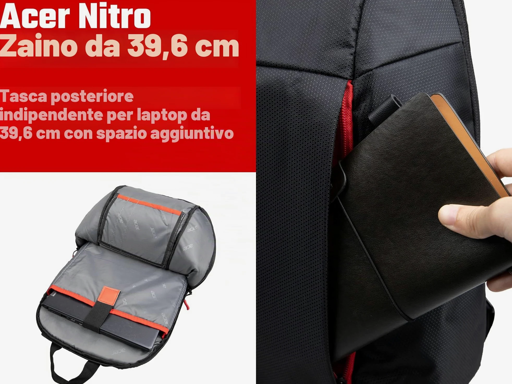 Acer Nitro Multi Gaming Laptop Rucksack - Backpack/Laptoptasche