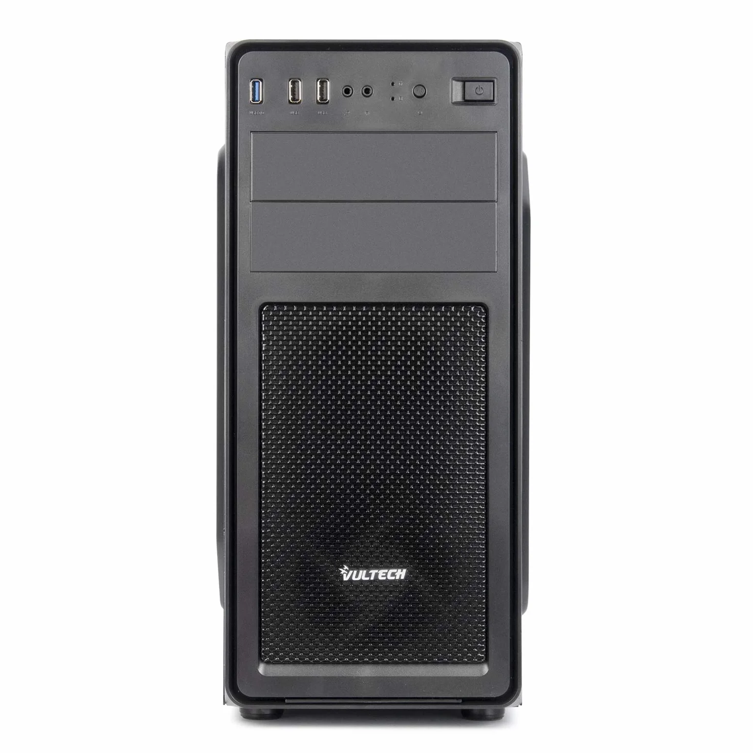 VulTech VCO-A2699 Case ATX senza Alimentatore, Computer Case compatto, Compatibile con MicroATX 1x USB 3.0, 2x USB 2.0, colore nero